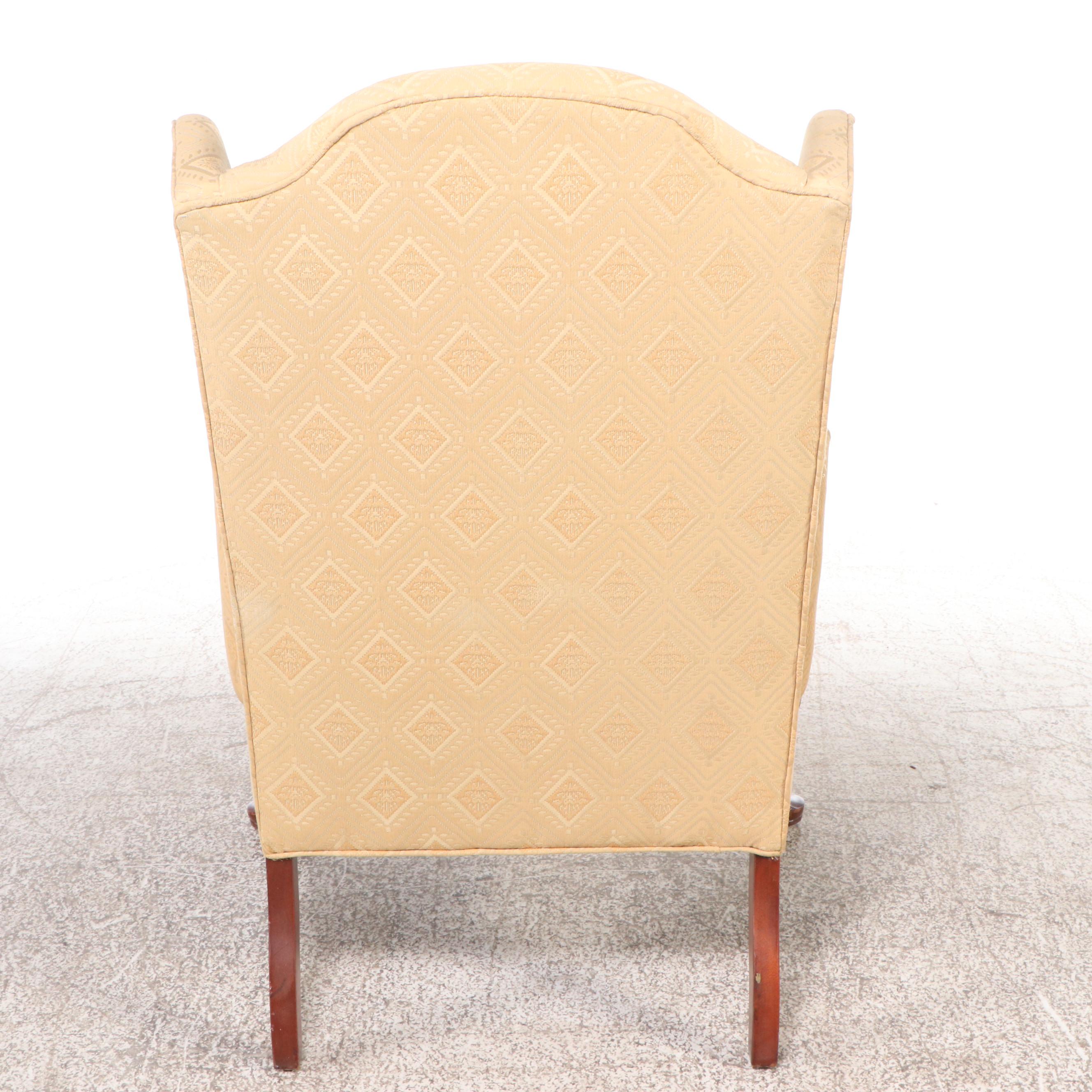 Key City Queen Anne Style Wingback Armchair