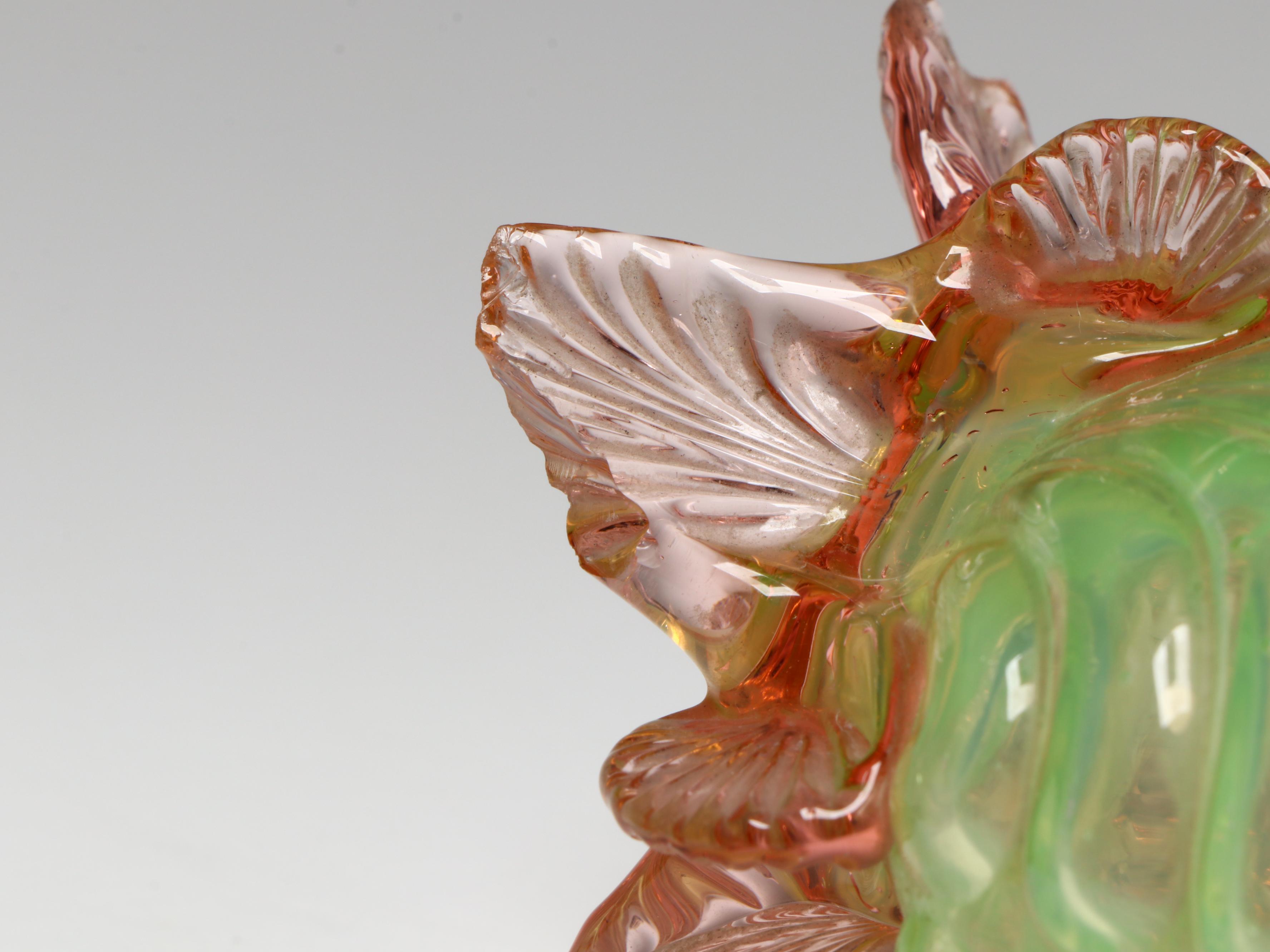 Westmoreland Uranium Glass Swan Candy Dish with Fenton Figurines and More