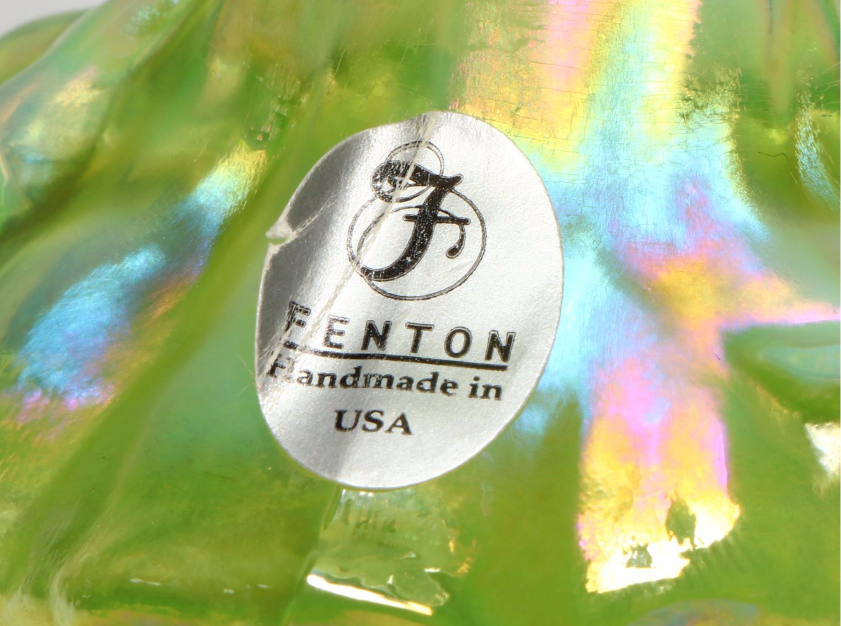 Westmoreland Uranium Glass Swan Candy Dish with Fenton Figurines and More