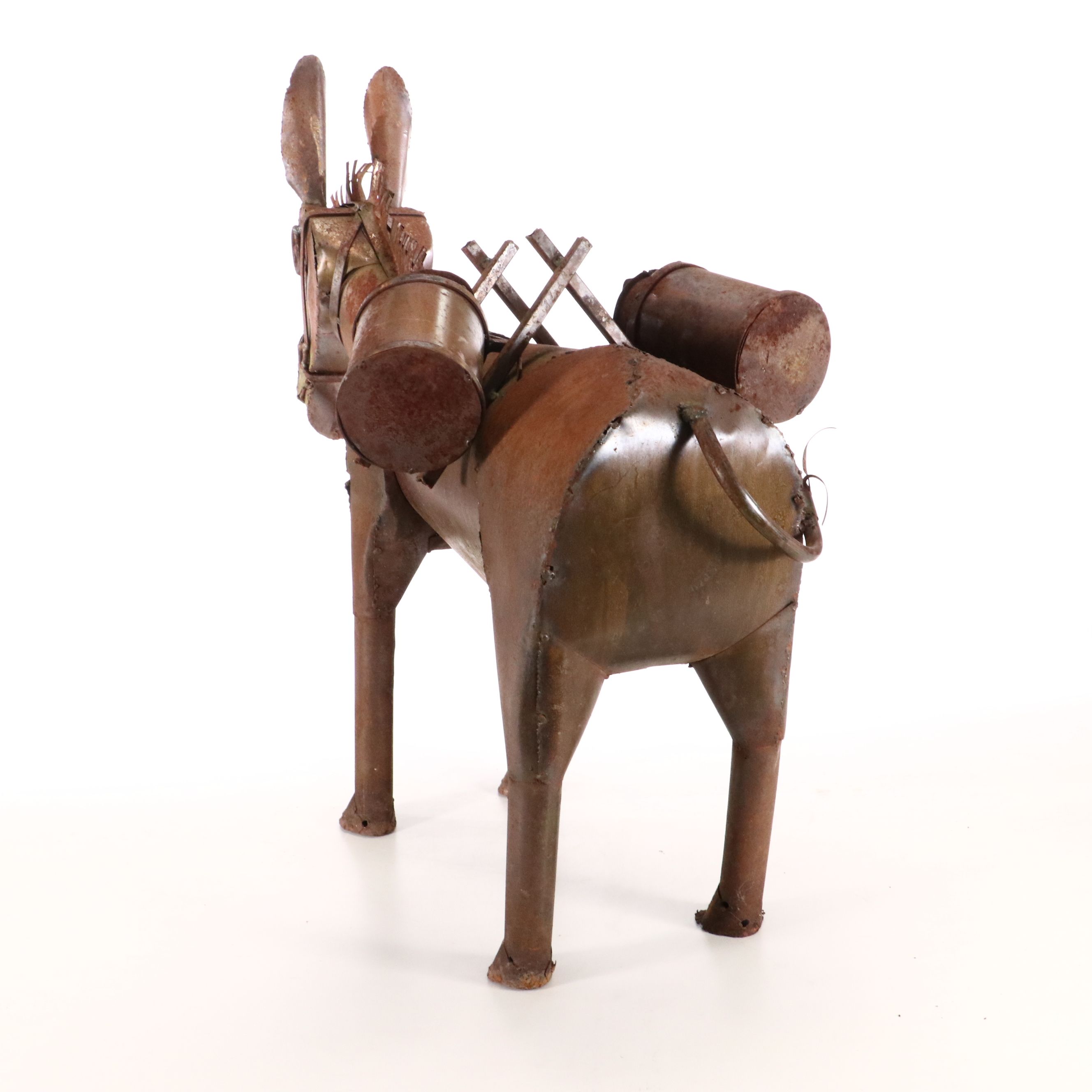 Metal Donkey Outdoor Statue