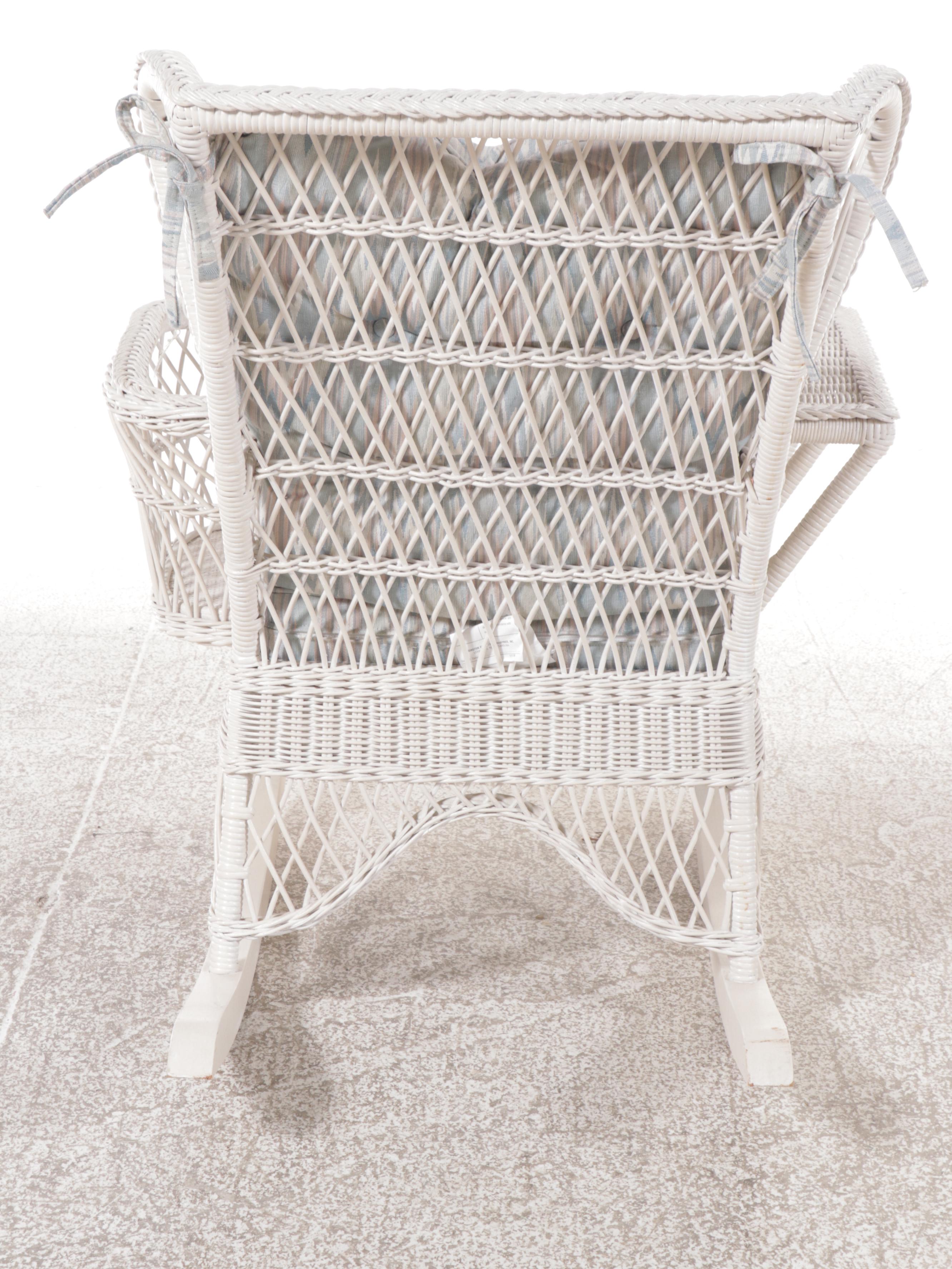 Wingback Rocking Chair & Table from "The Smithsonian Collection" by Henry Link