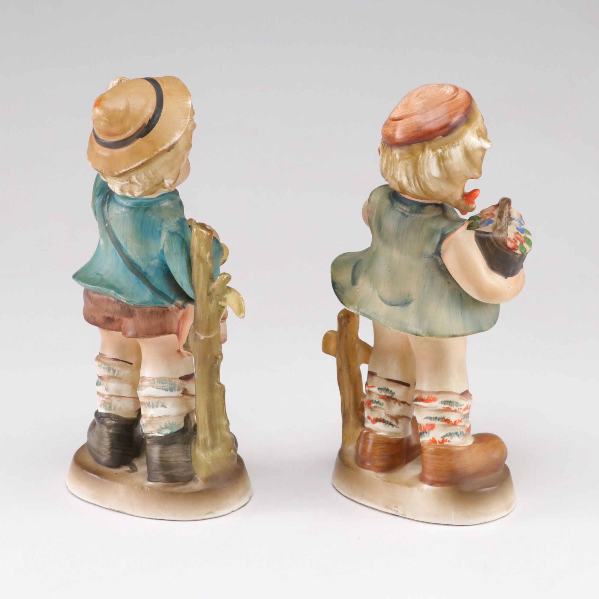 Hand-Painted Hummel Style Porcelain Figurines