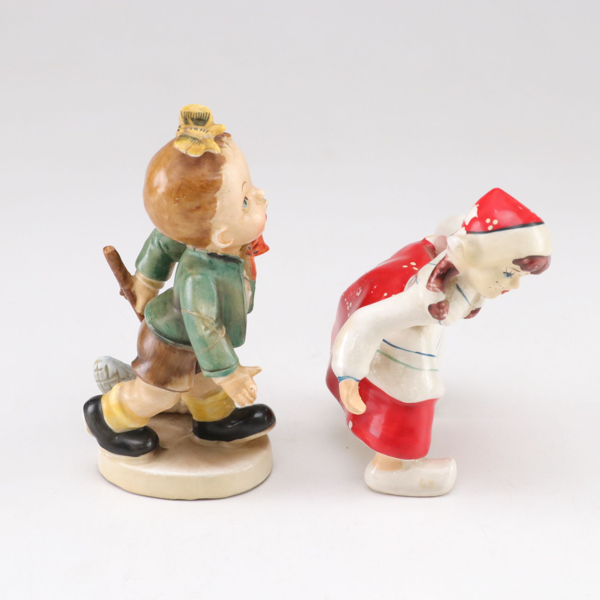 Hand-Painted Hummel Style Porcelain Figurines