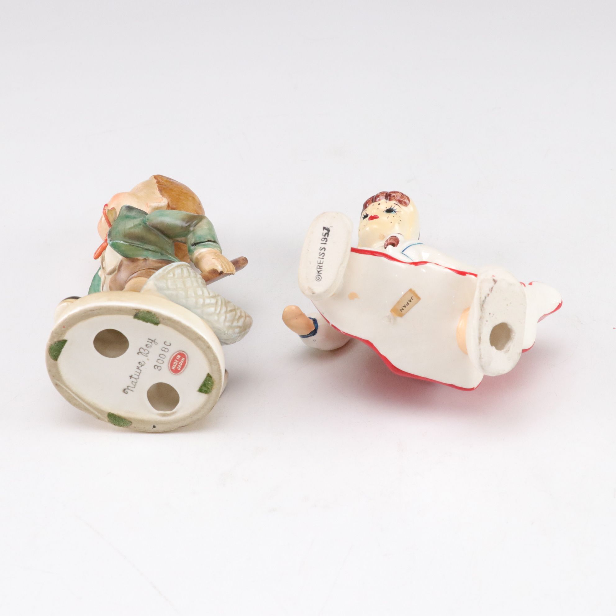 Hand-Painted Hummel Style Porcelain Figurines