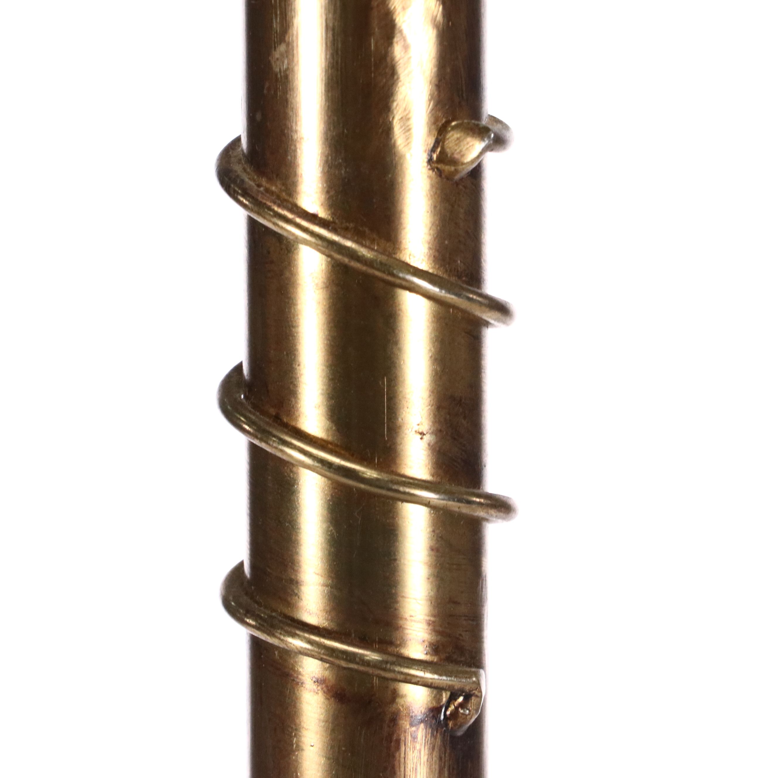 Brass Finish Standing Towel Rings