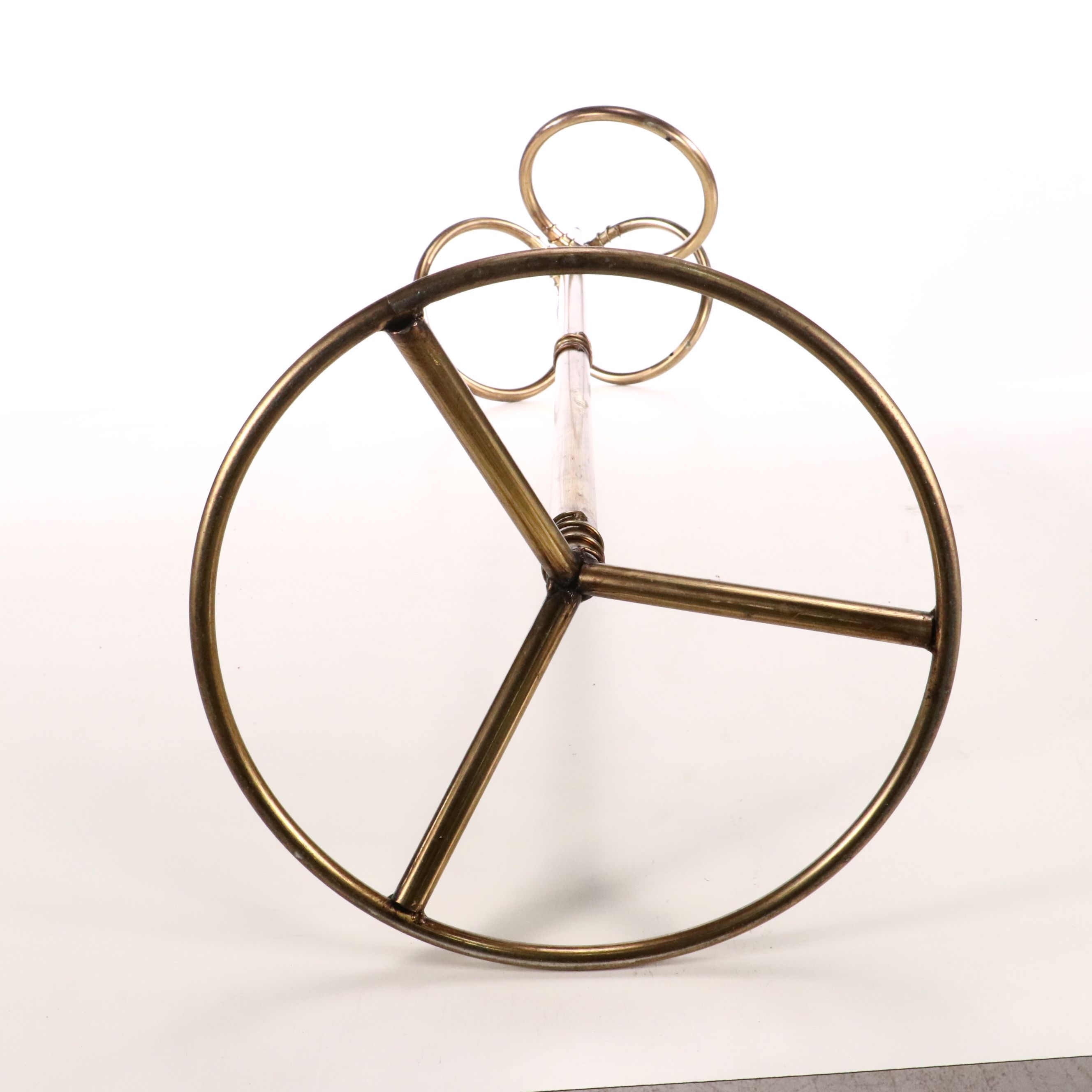 Brass Finish Standing Towel Rings