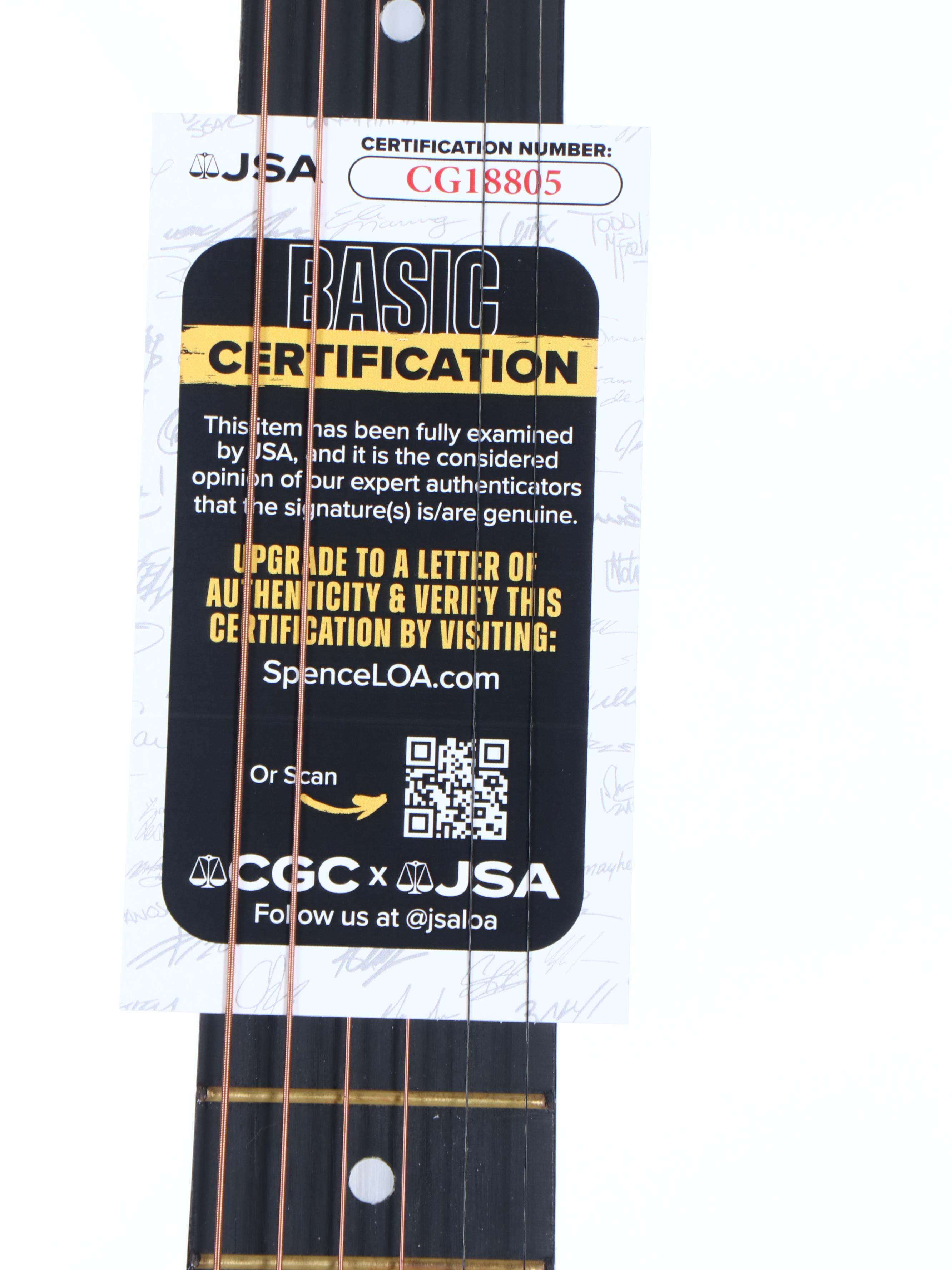 Taylor Swift Decal-Signed "The Eras Tour" Ashthorpe Acoustic Guitar, JSA