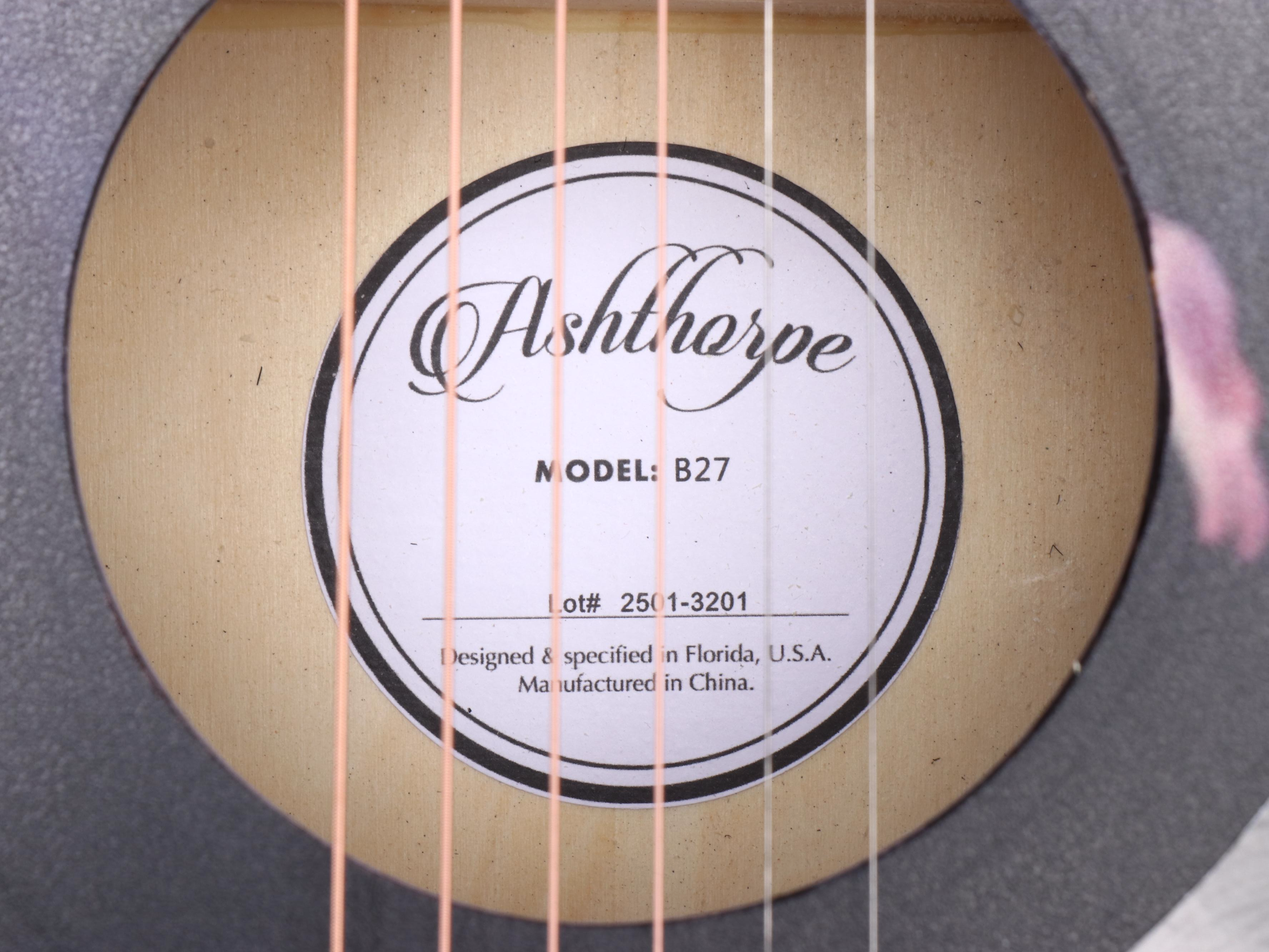 Taylor Swift Decal-Signed "The Eras Tour" Ashthorpe Acoustic Guitar, JSA