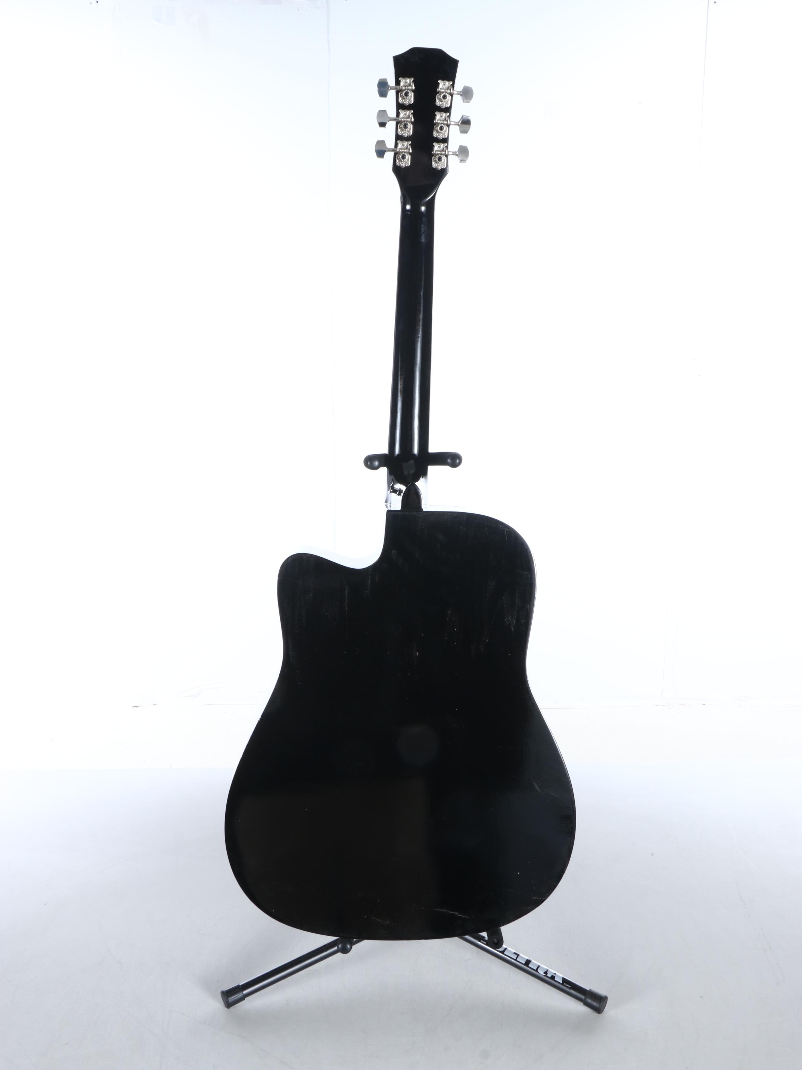 Taylor Swift Decal-Signed "The Eras Tour" Ashthorpe Acoustic Guitar, JSA