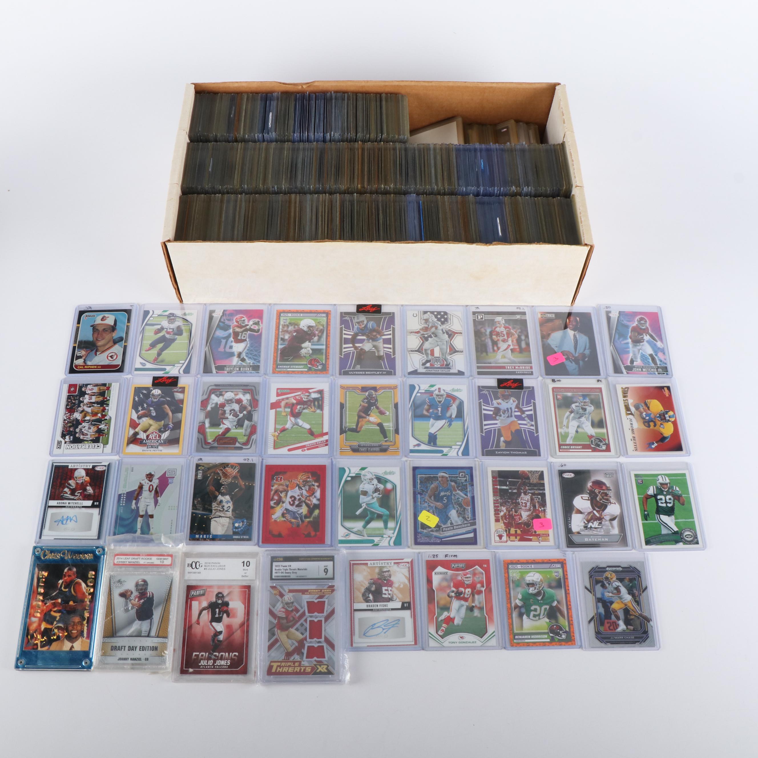 Donruss with Other Sports Cards Featuring Michael Jordan, and More, 1980s-2020s