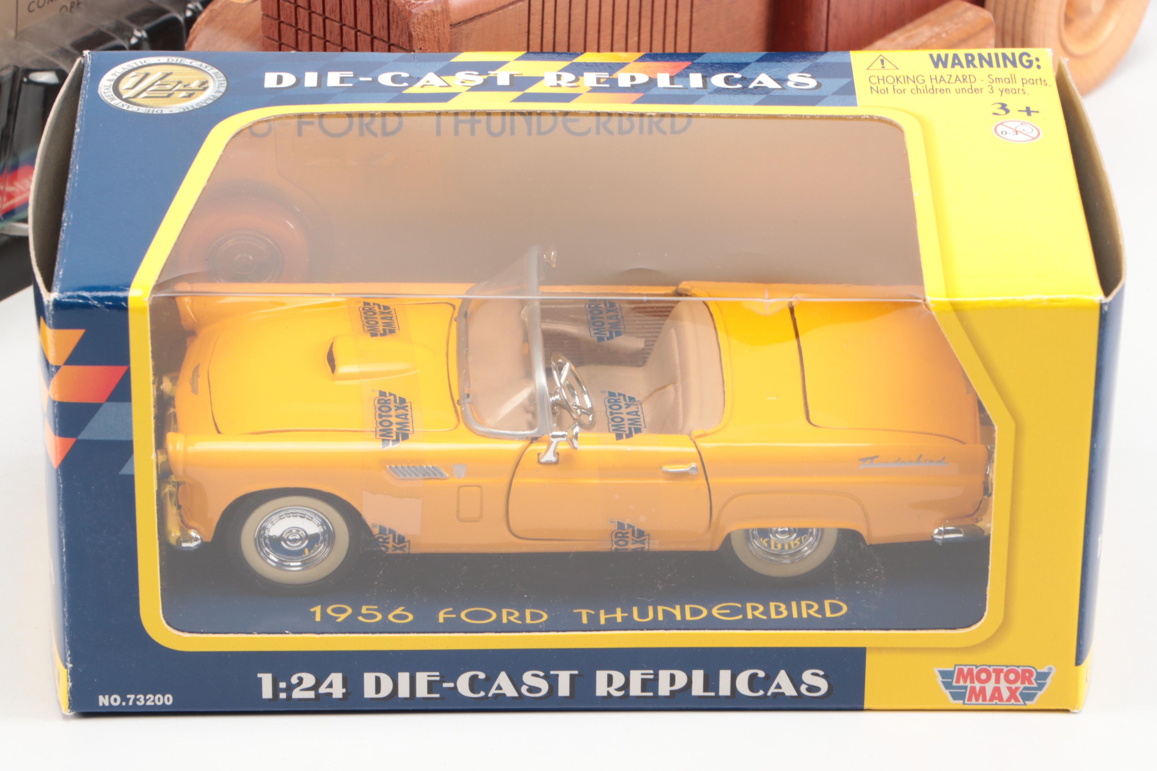 MotorMax "1956 Ford Thunderbird" with Hot Wheels "T-Totaller" and More Cars