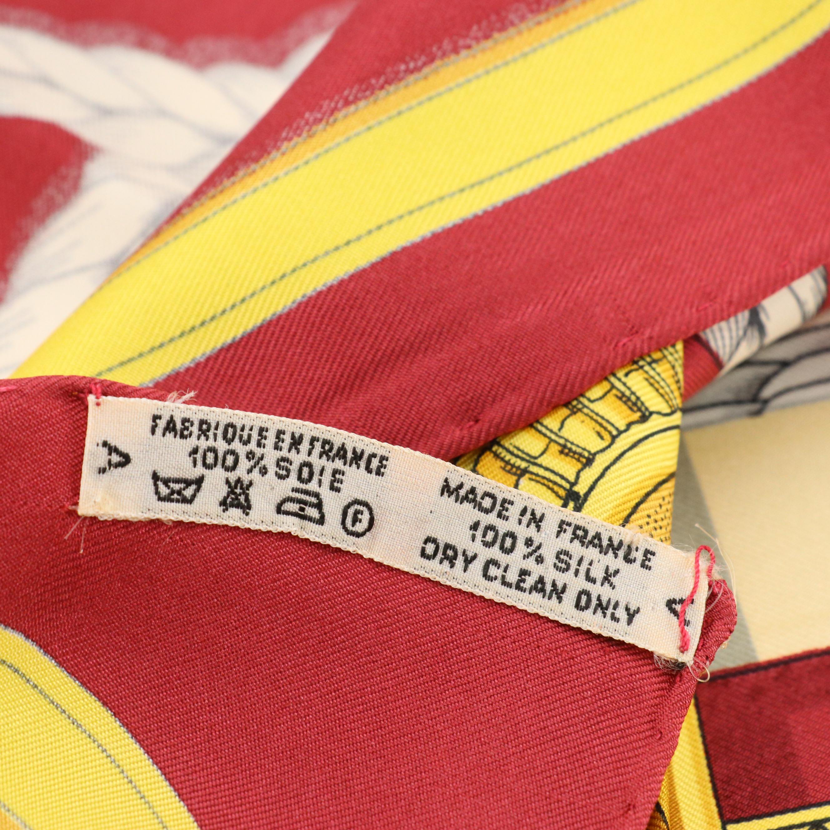 Hermès "Grand Apparat" Scarf 90 in Silk Twill