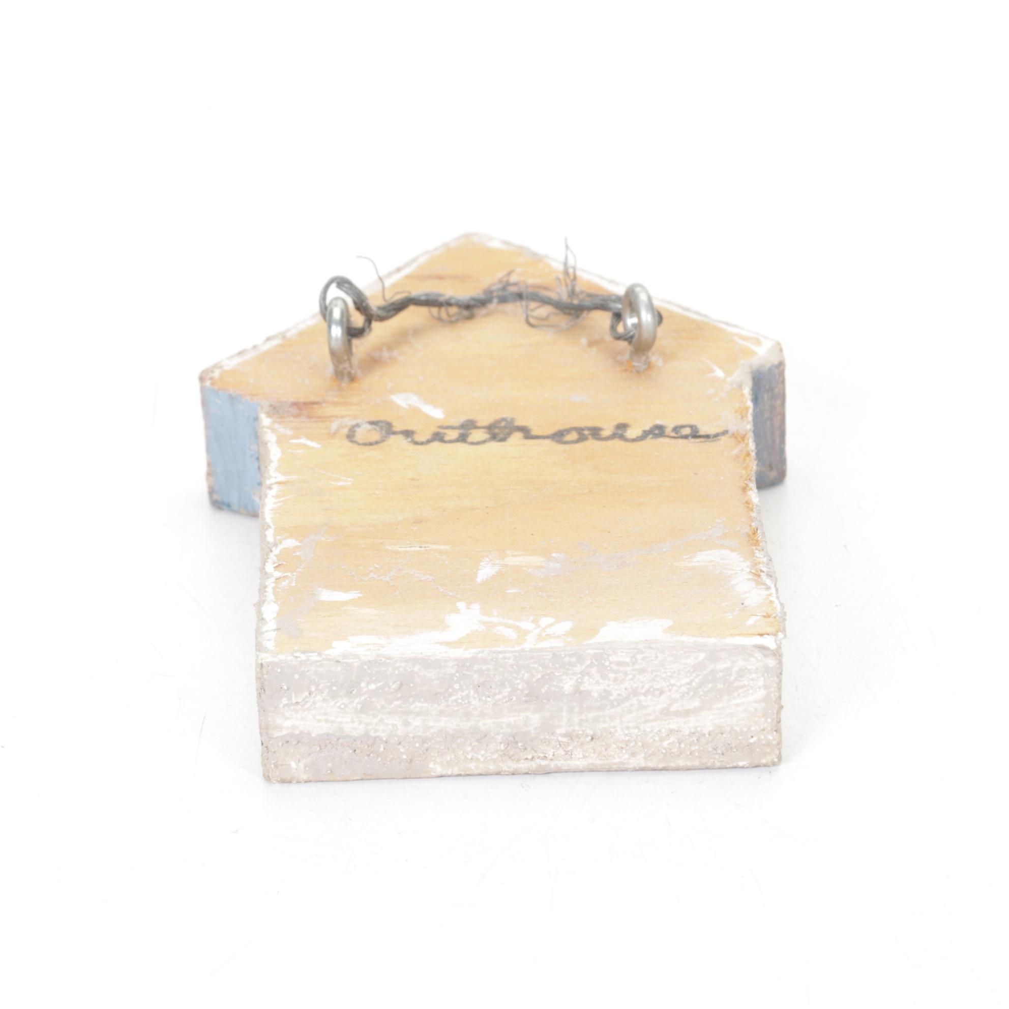 Hand-Crafted Folk Art Outhouse Figurines & Decor