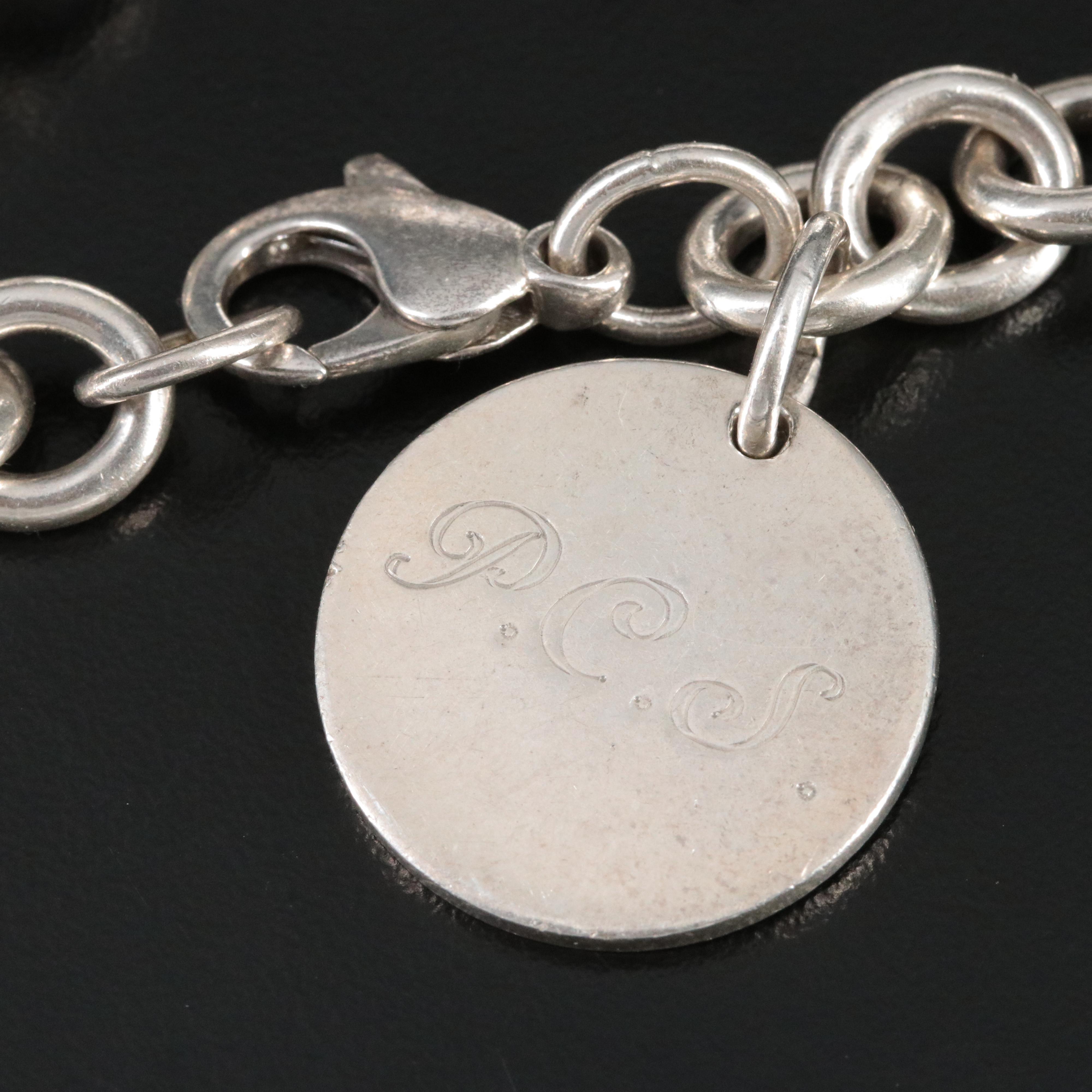 Tiffany & Co. Return to Tiffany Sterling Round Tag Bracelet