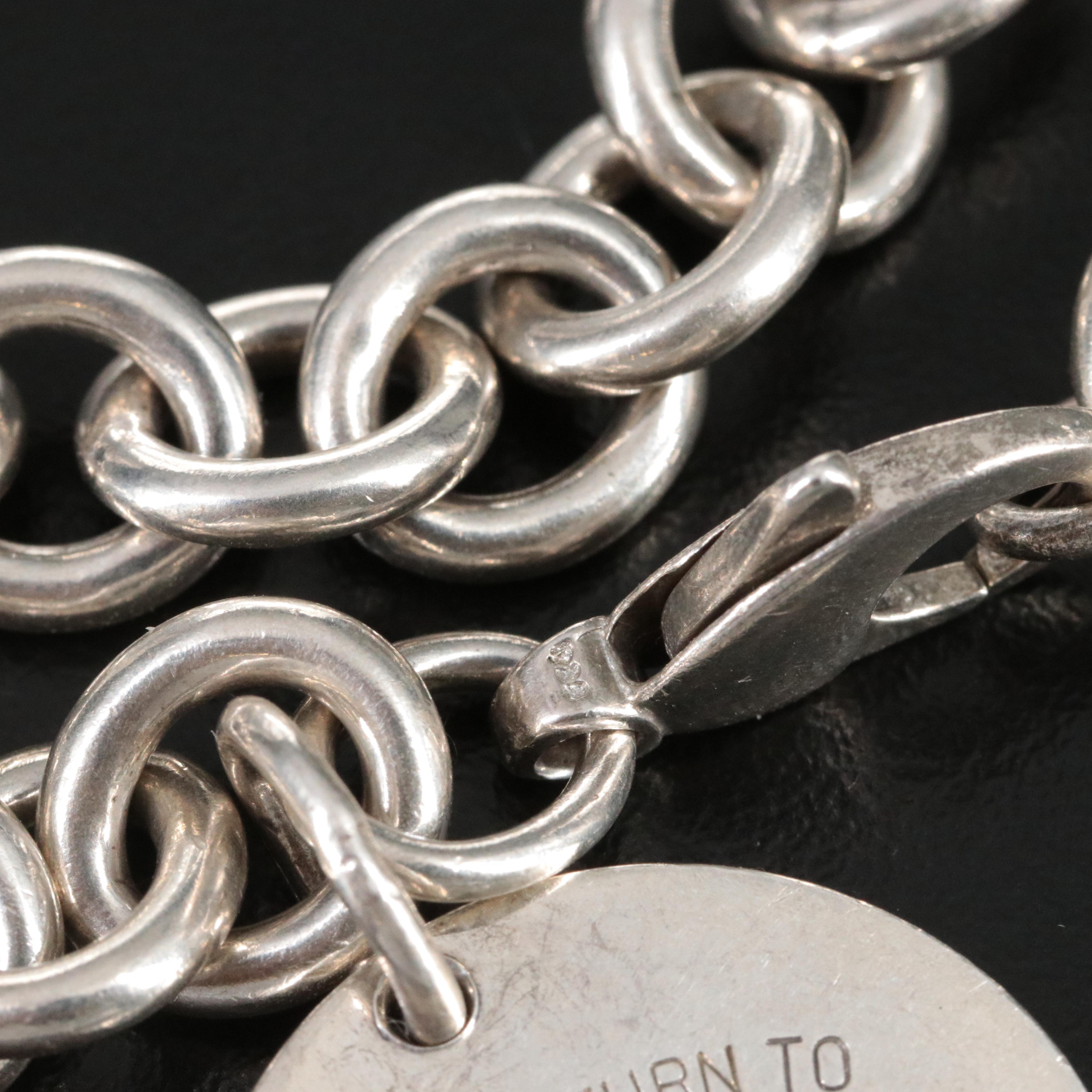 Tiffany & Co. Return to Tiffany Sterling Round Tag Bracelet