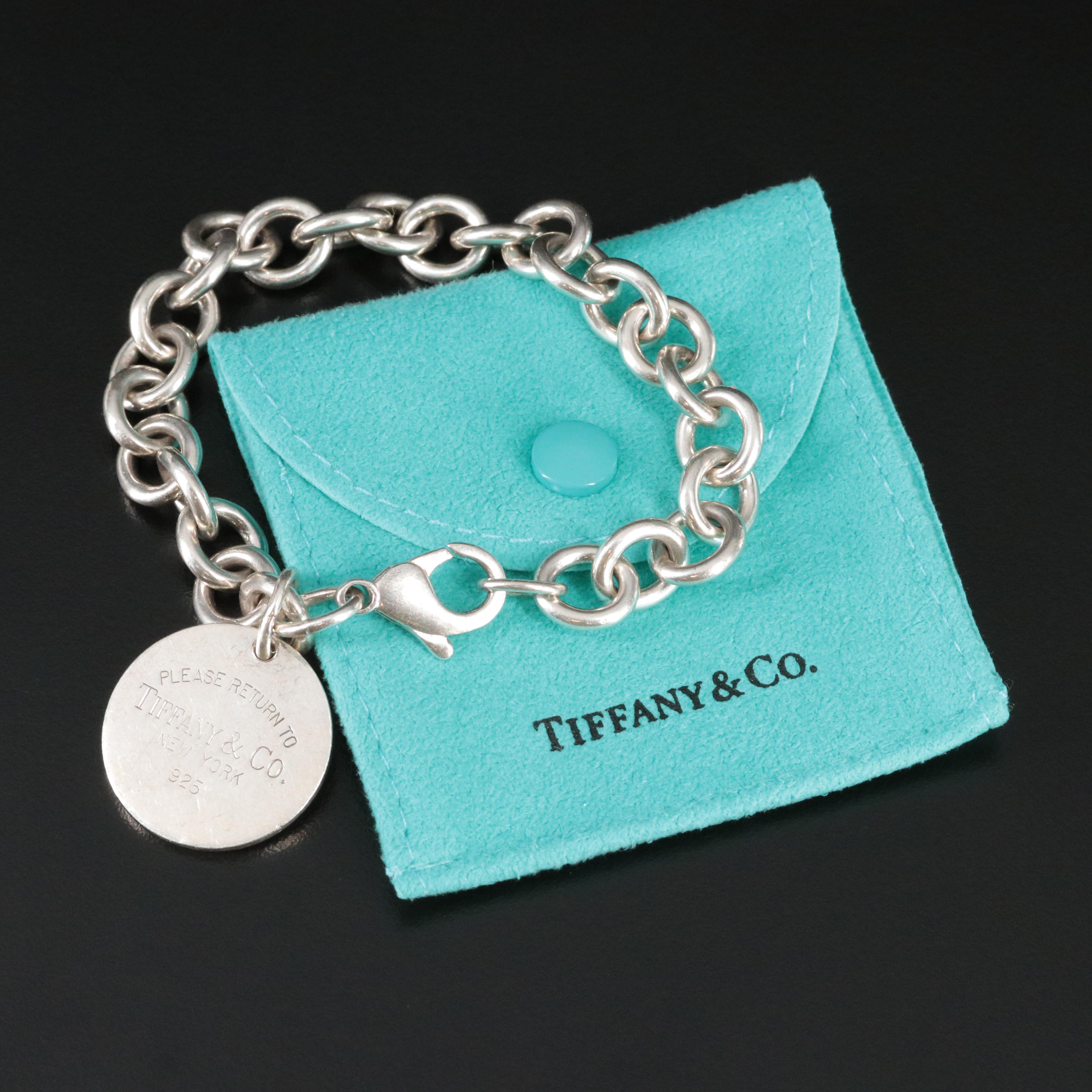 Tiffany & Co. Return to Tiffany Sterling Round Tag Bracelet