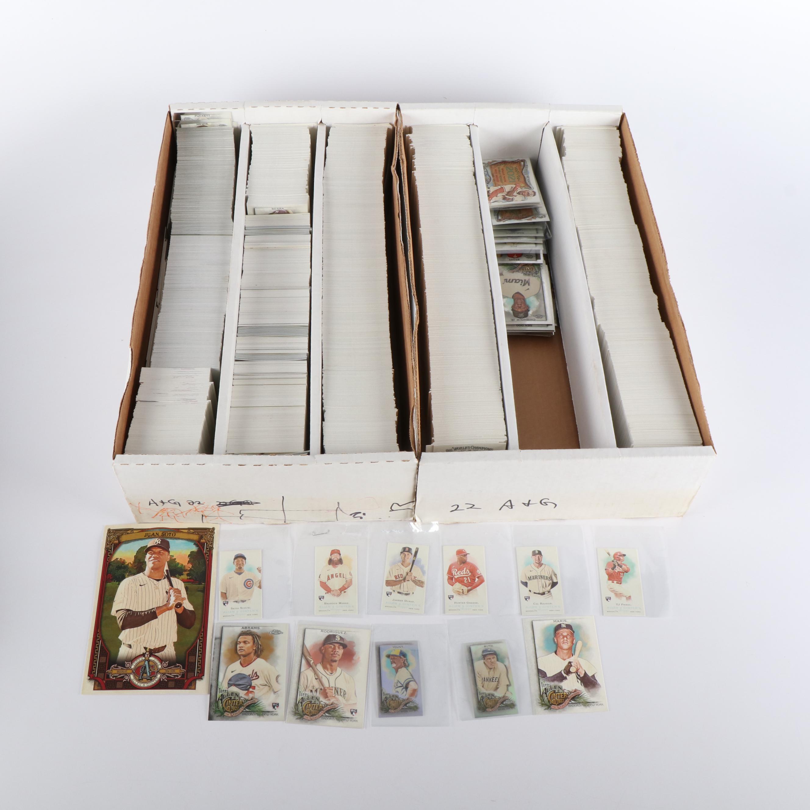 Topps Allen & Ginter Baseball Cards Featuring Hunter Green Mini Rookie and More