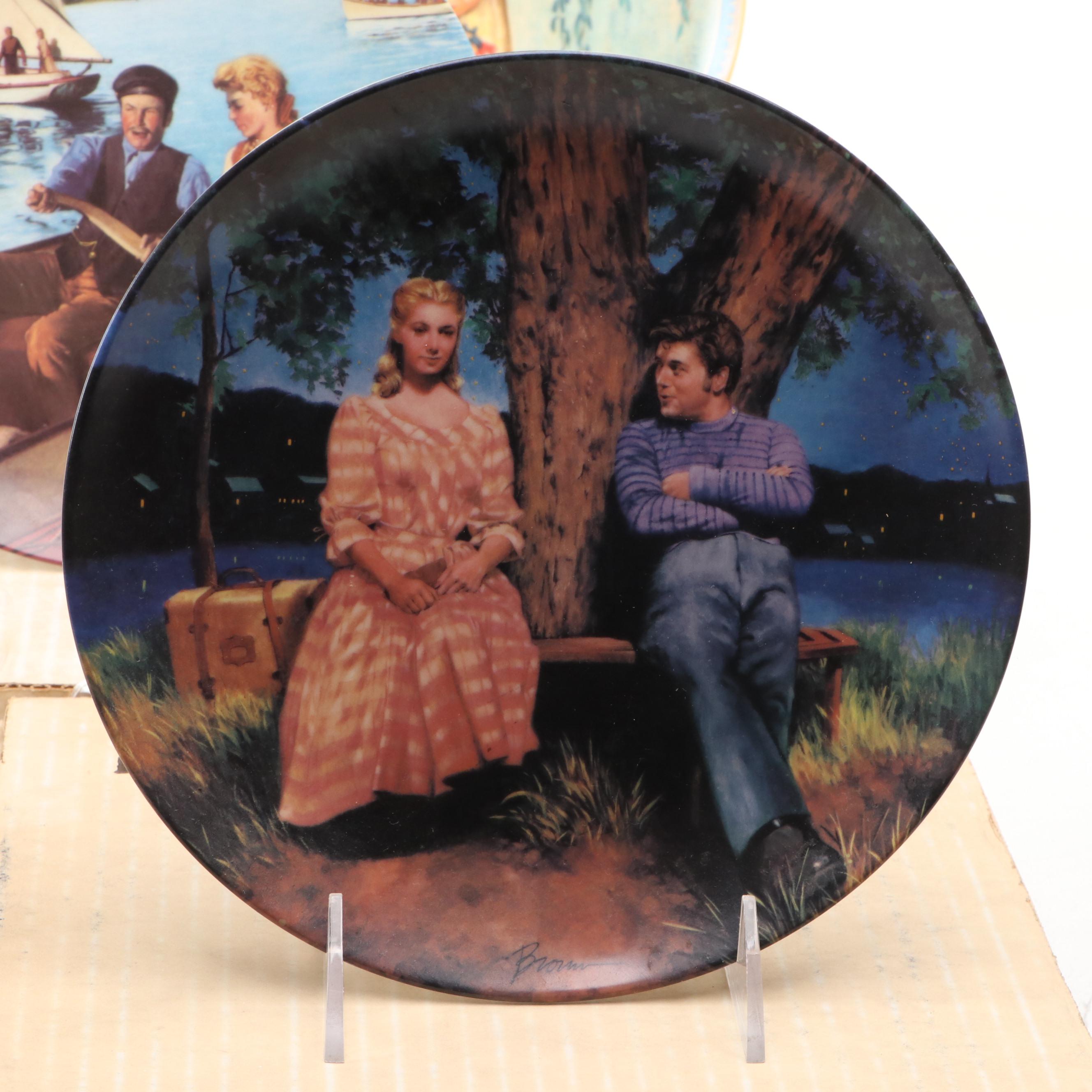 Dan Brown "Carousel" and Other Ceramic Collector Plates