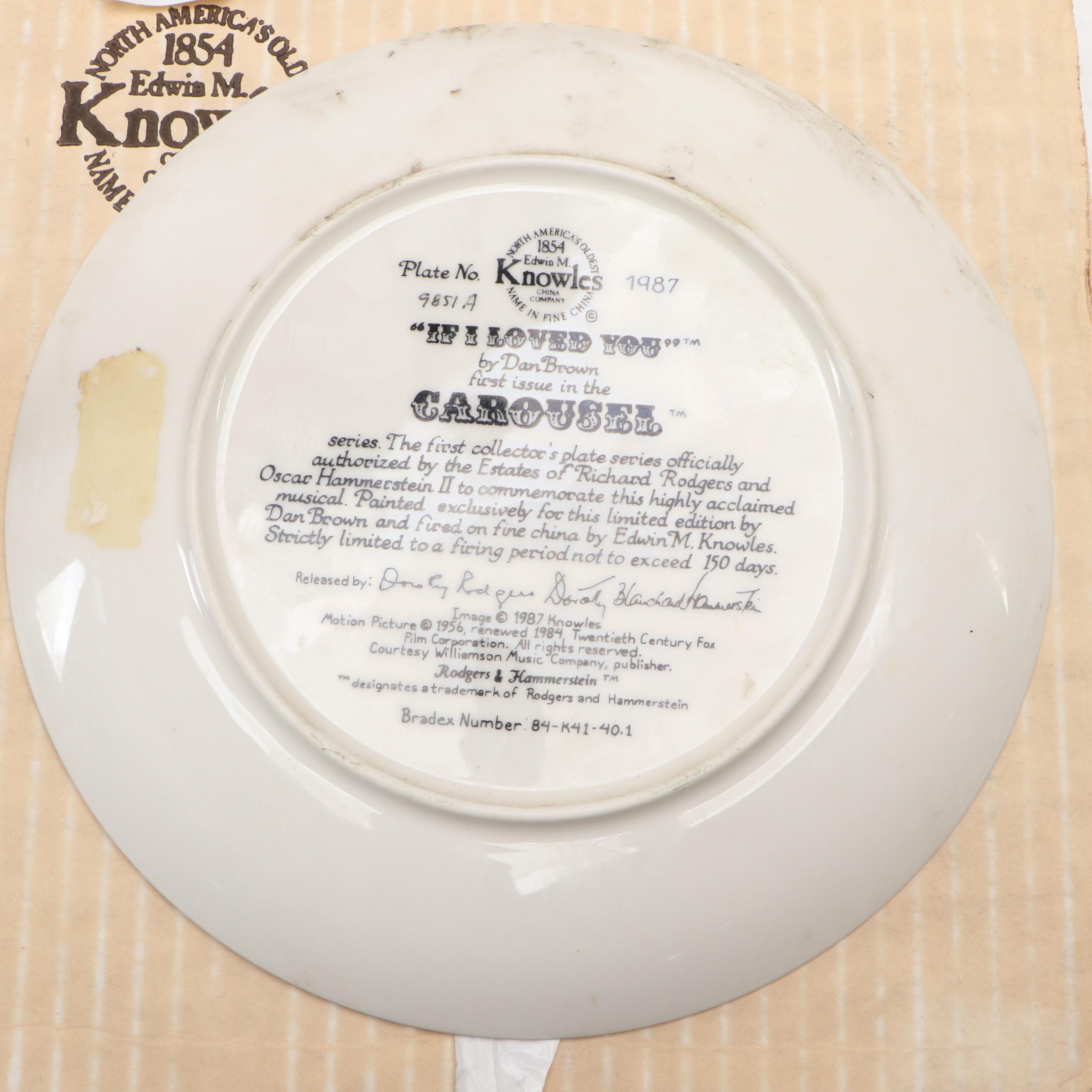 Dan Brown "Carousel" and Other Ceramic Collector Plates