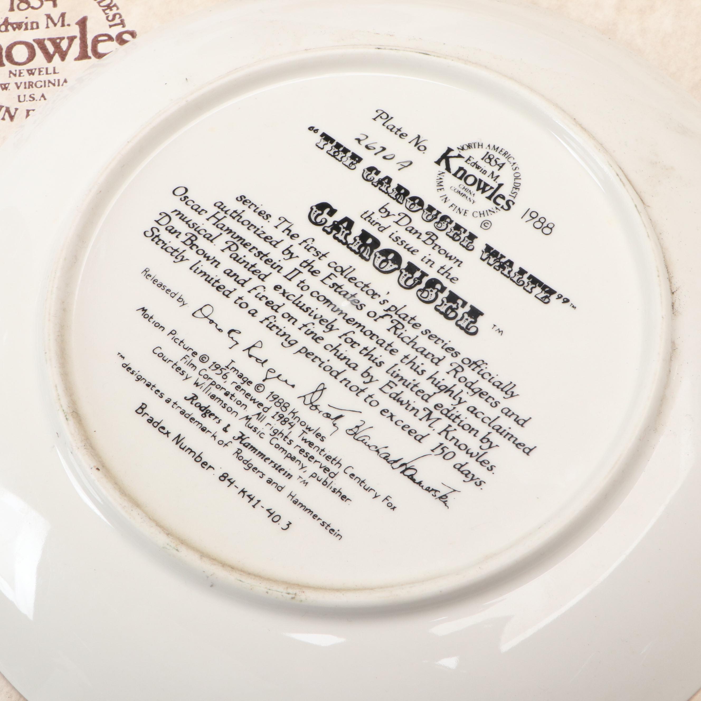 Dan Brown "Carousel" and Other Ceramic Collector Plates