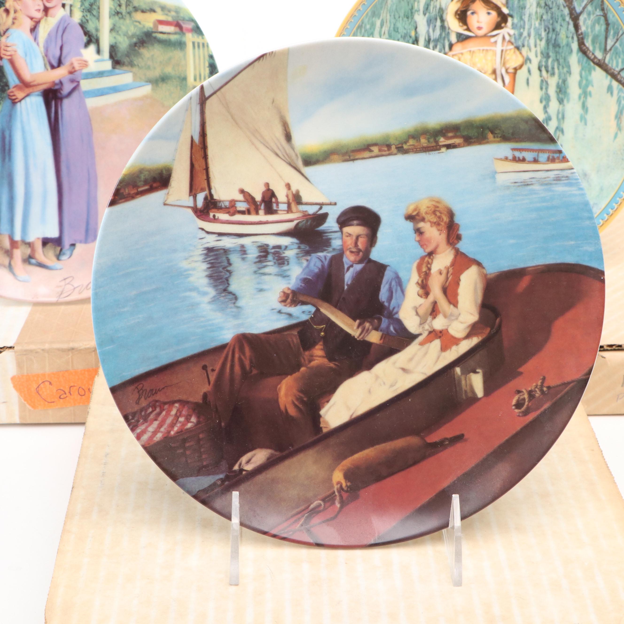 Dan Brown "Carousel" and Other Ceramic Collector Plates