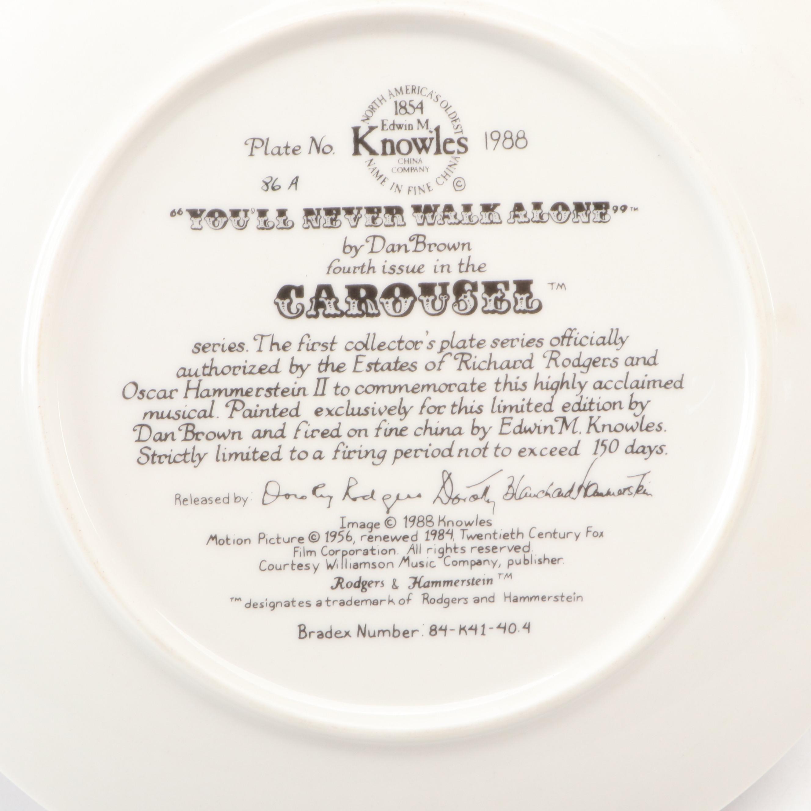 Dan Brown "Carousel" and Other Ceramic Collector Plates