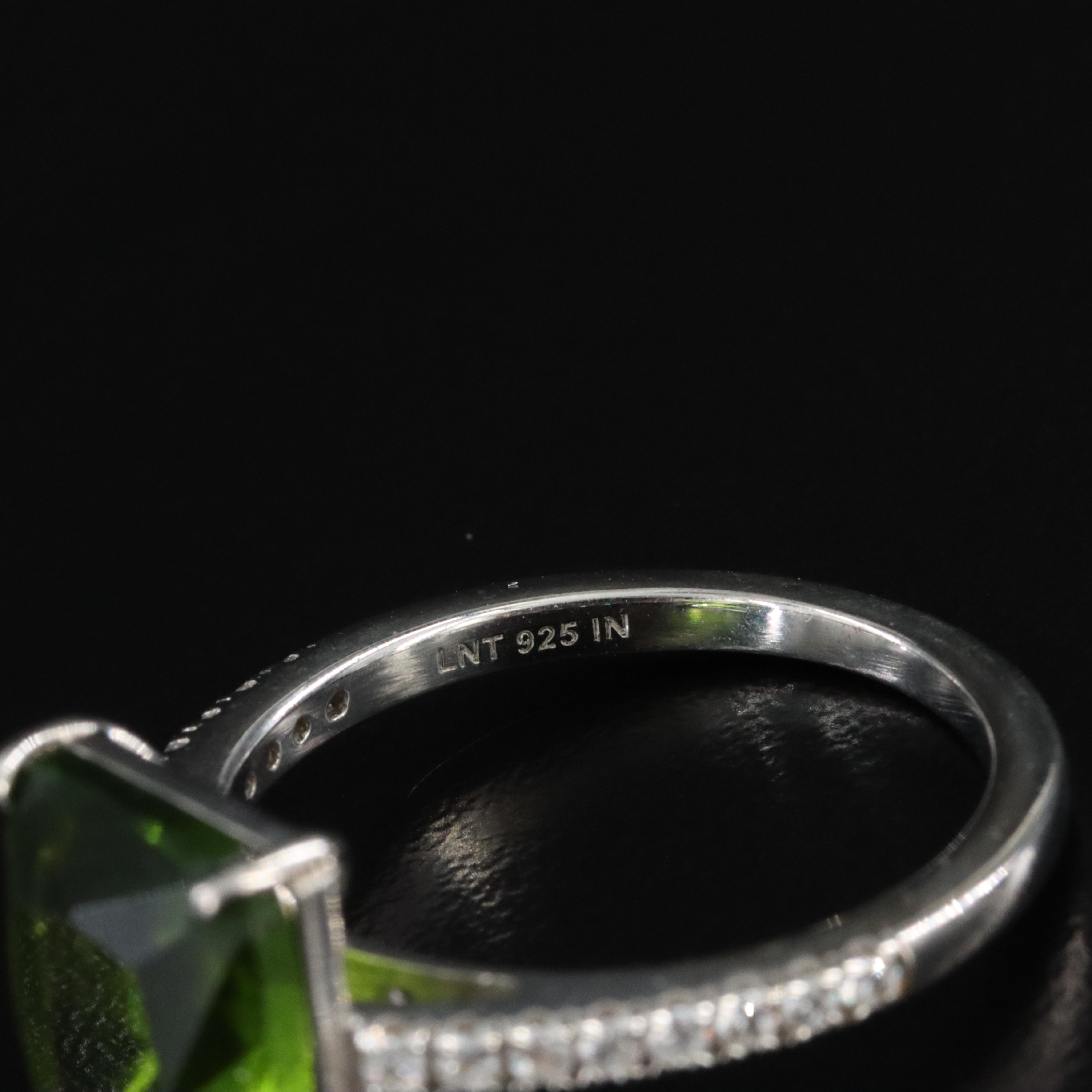 Sterling Rings with Diamonds and Crystal