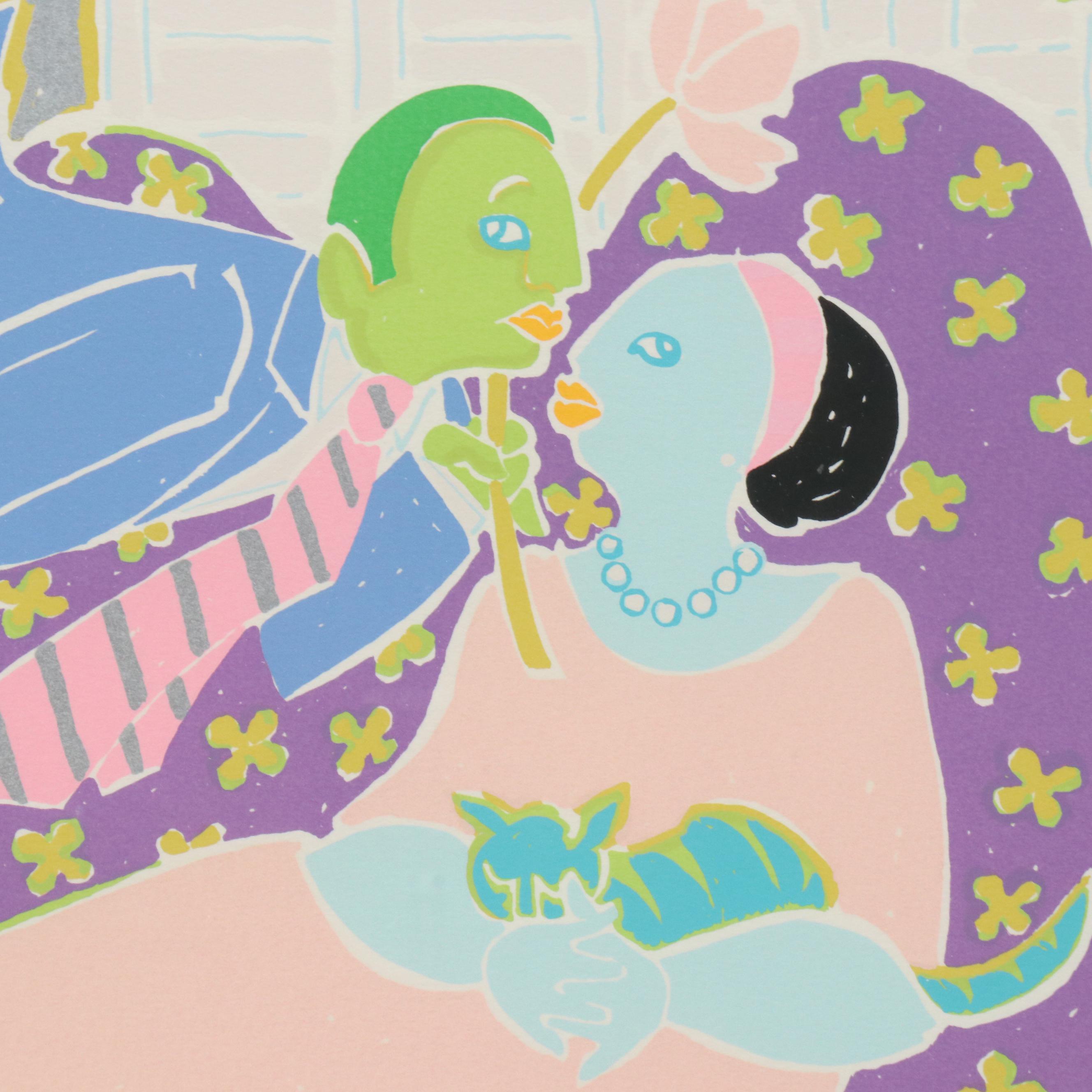 Sara Wellington Dodge Serigraph "Fly To My Lips"