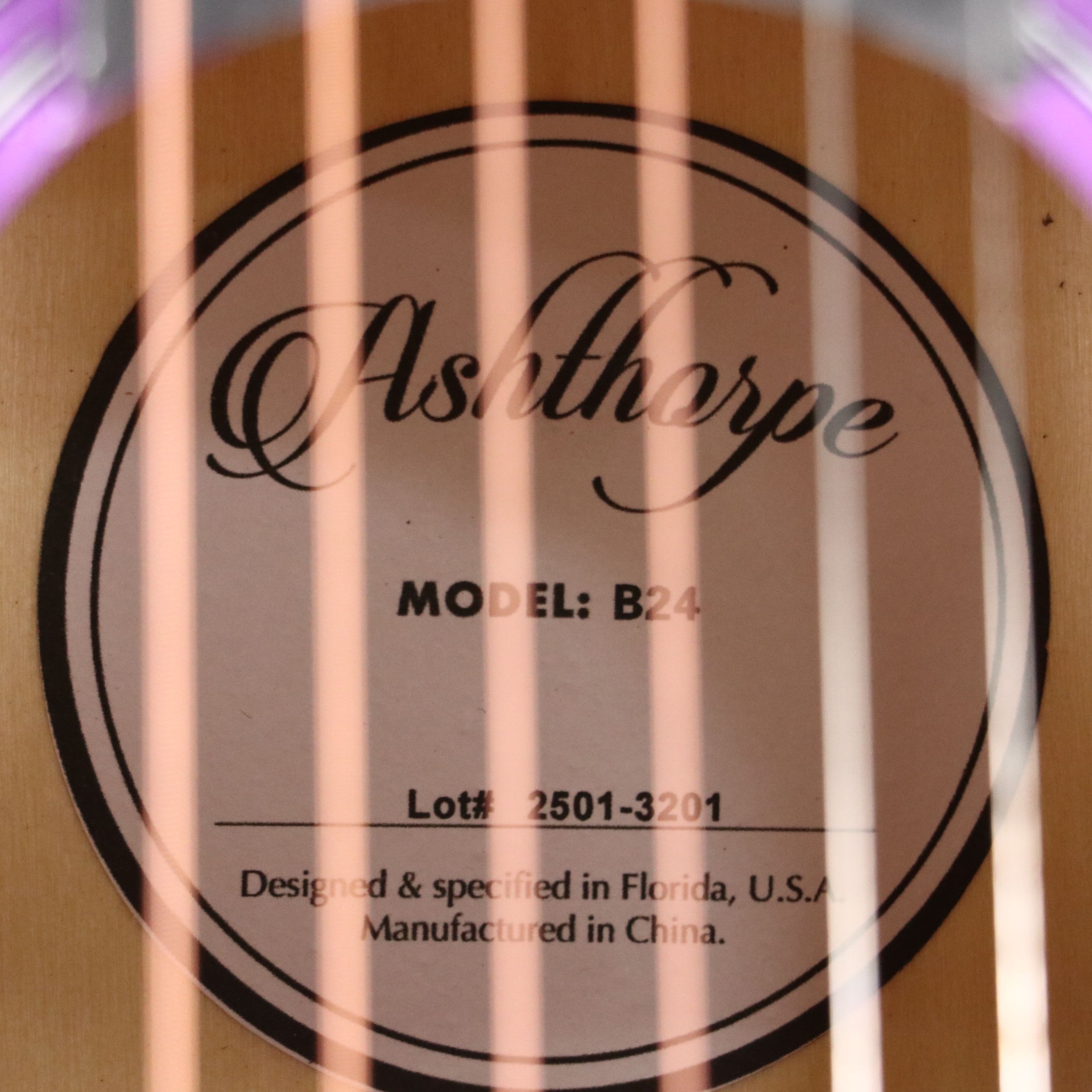 Taylor Swift Decal-Signed Ashthorpe Acoustic Guitar with JSA