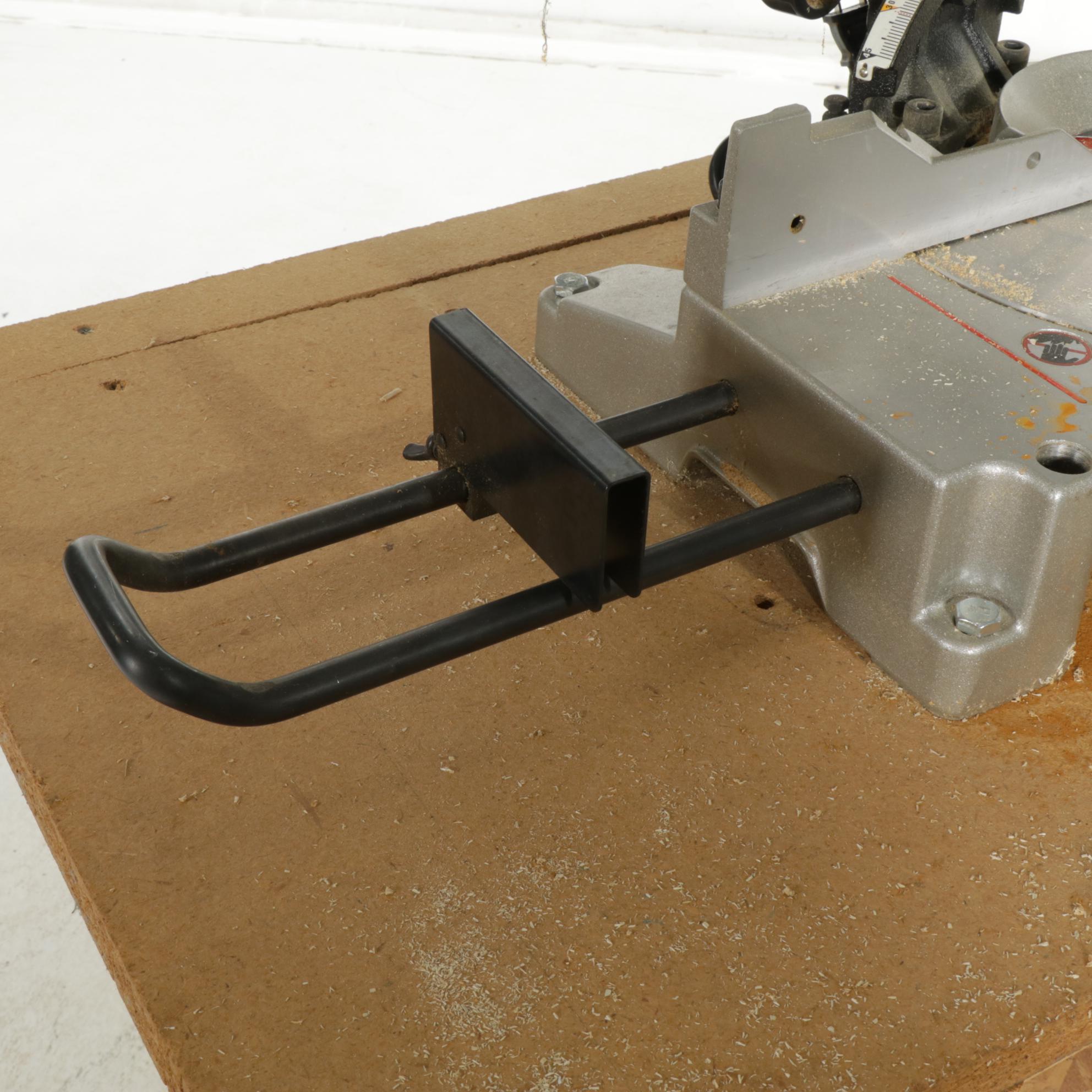 Craftsman Compound Miter Saw on Wood Work Table