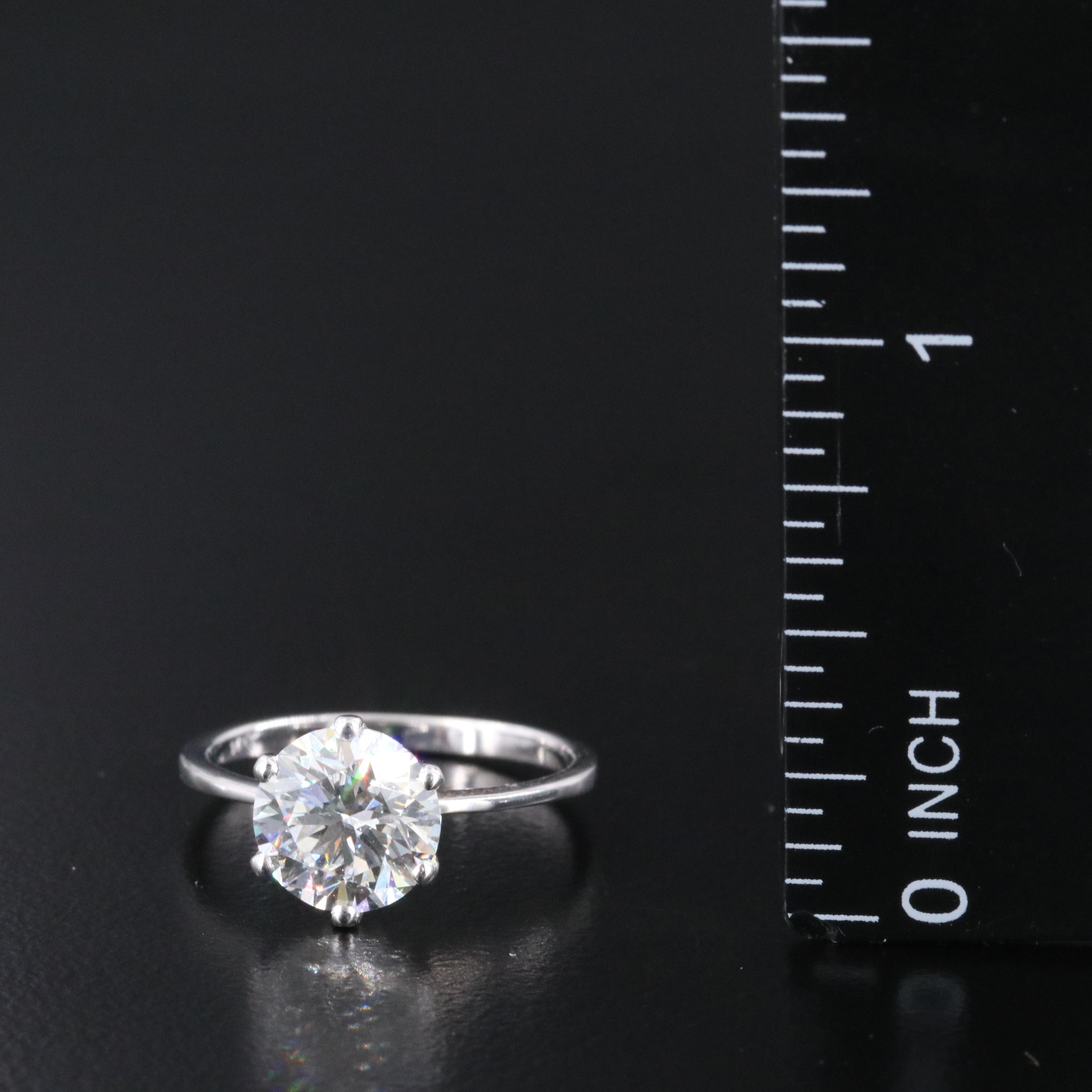 14K 2.00 CT Lab Grown Diamond Solitaire Ring with IGI Report