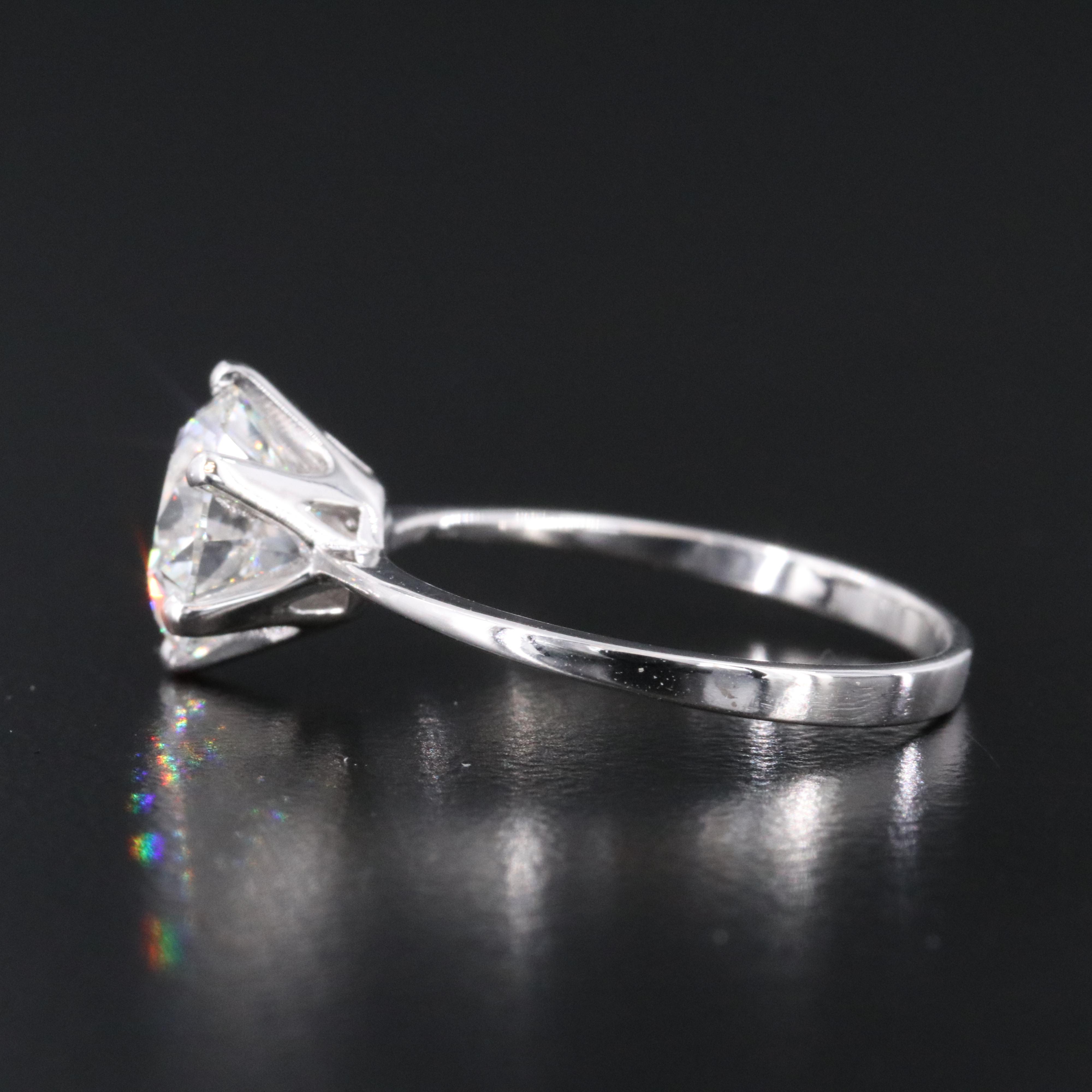 14K 2.00 CT Lab Grown Diamond Solitaire Ring with IGI Report