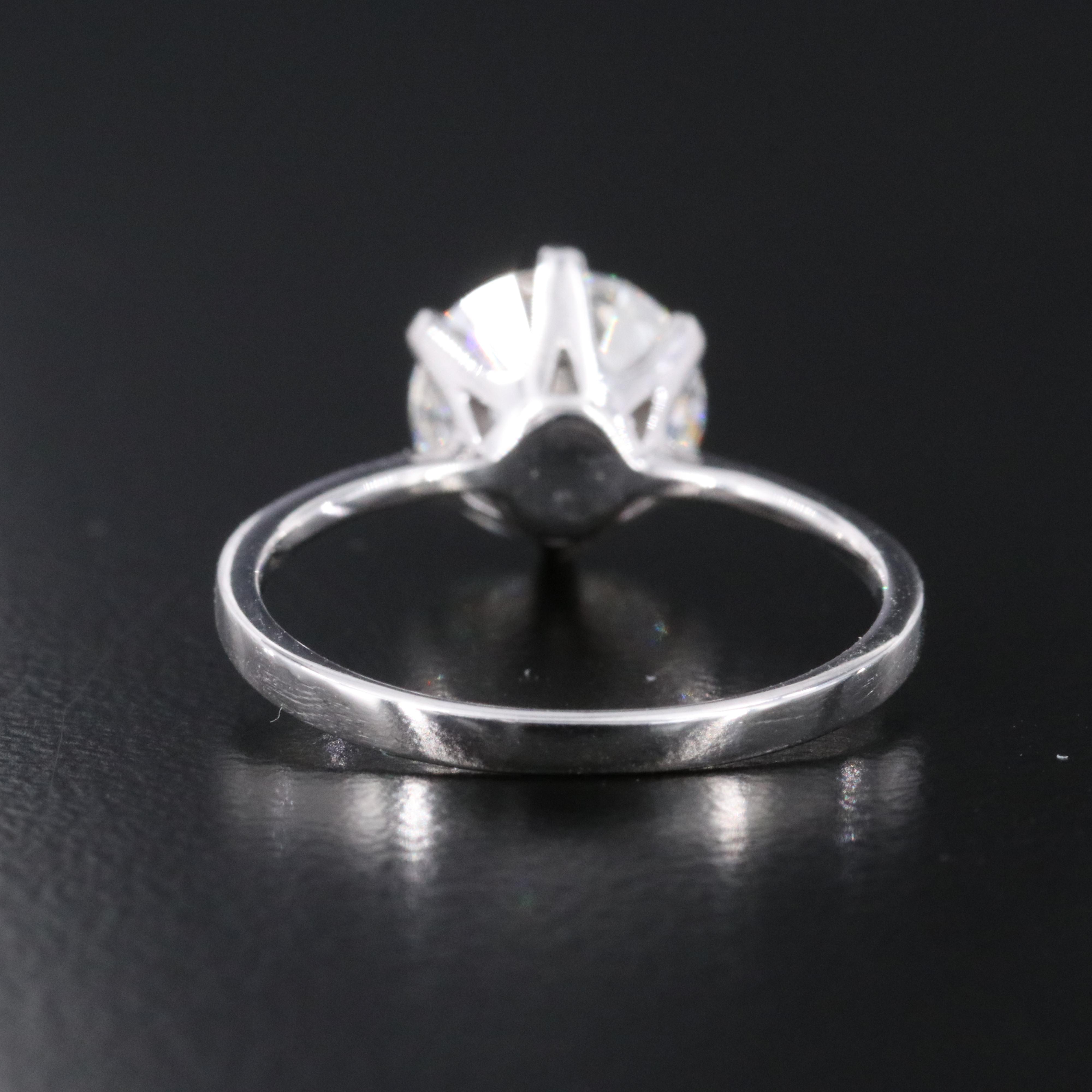 14K 2.00 CT Lab Grown Diamond Solitaire Ring with IGI Report