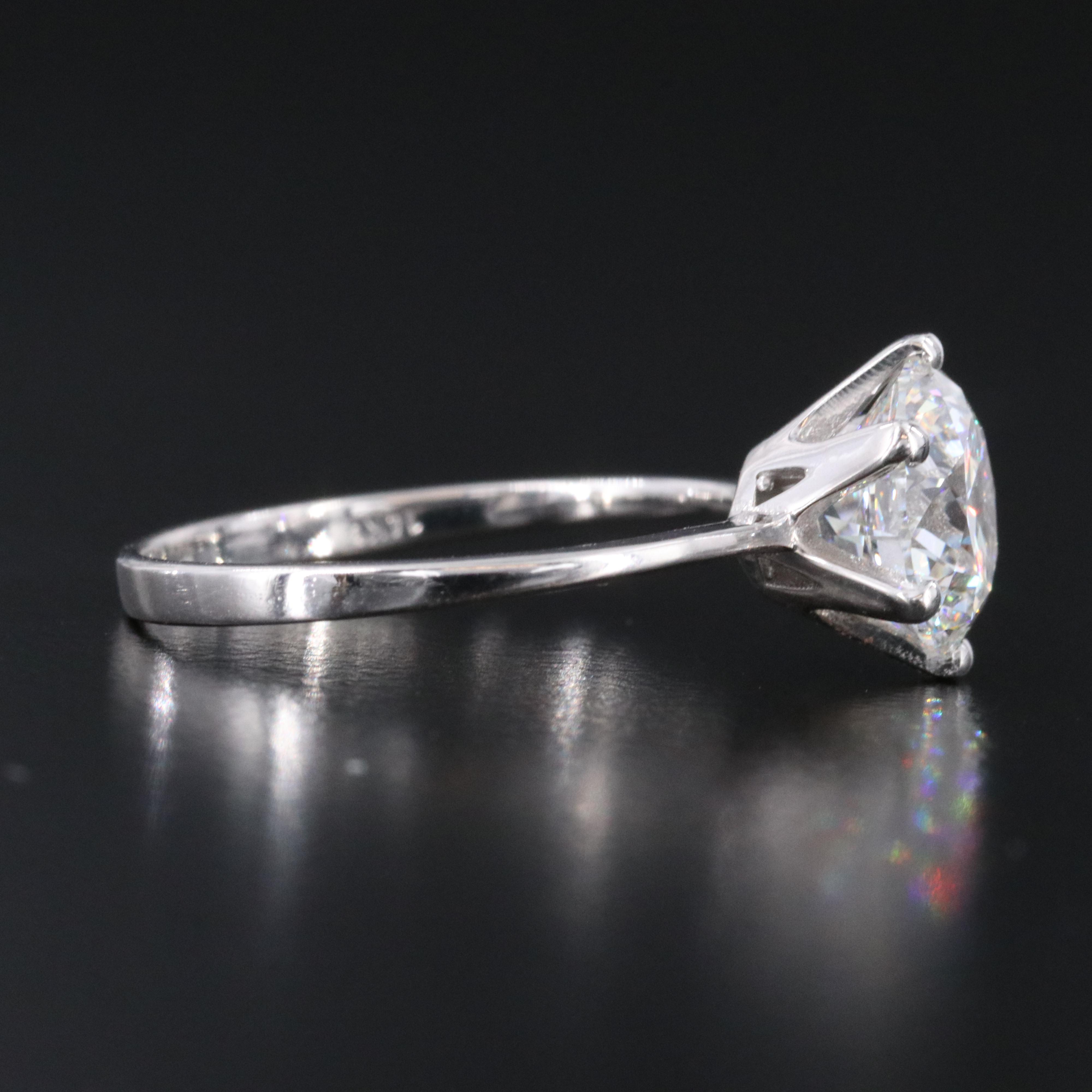 14K 2.00 CT Lab Grown Diamond Solitaire Ring with IGI Report