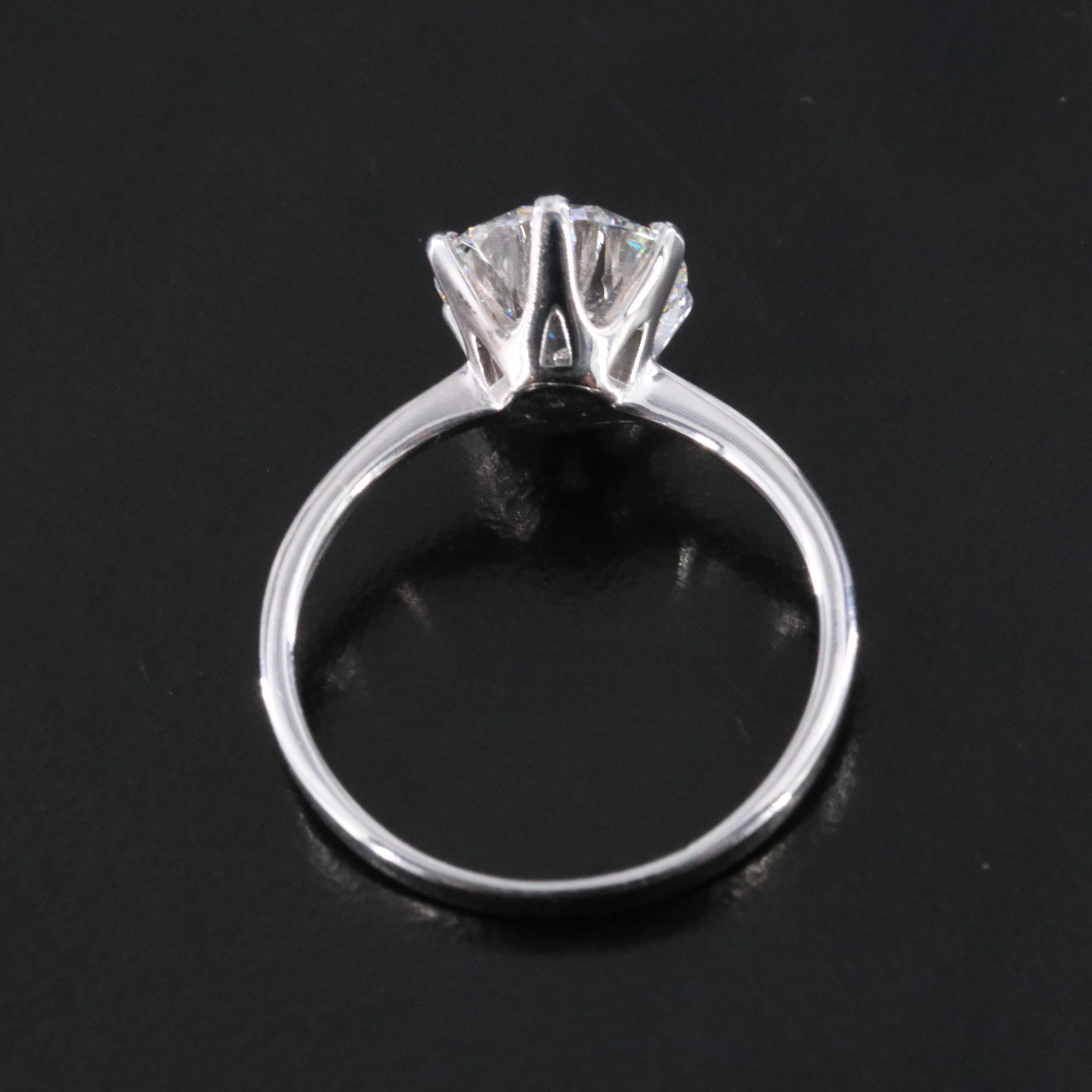 14K 2.00 CT Lab Grown Diamond Solitaire Ring with IGI Report