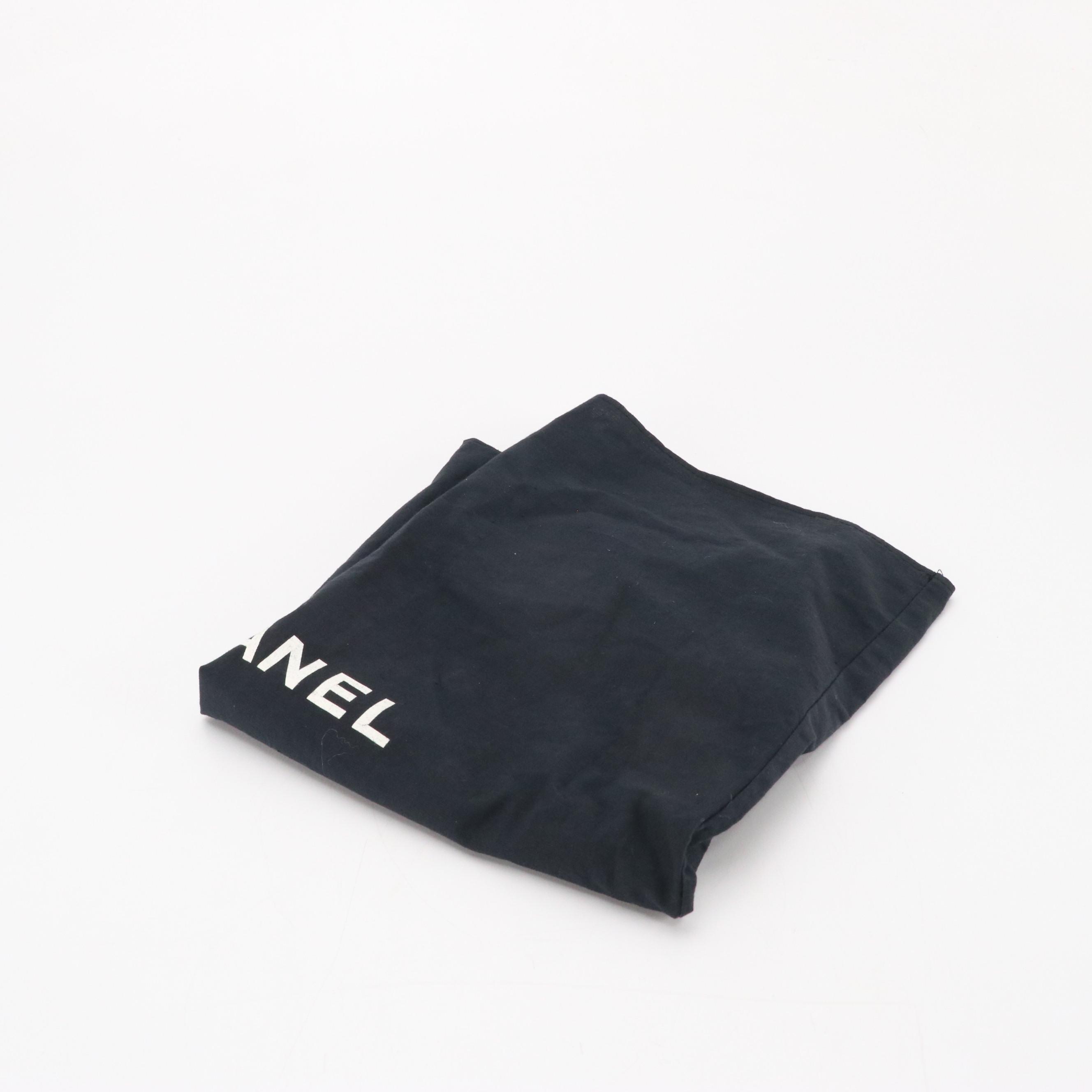 Chanel Double-Pocket Flap Bag in Ivory Quilted Calf Leather