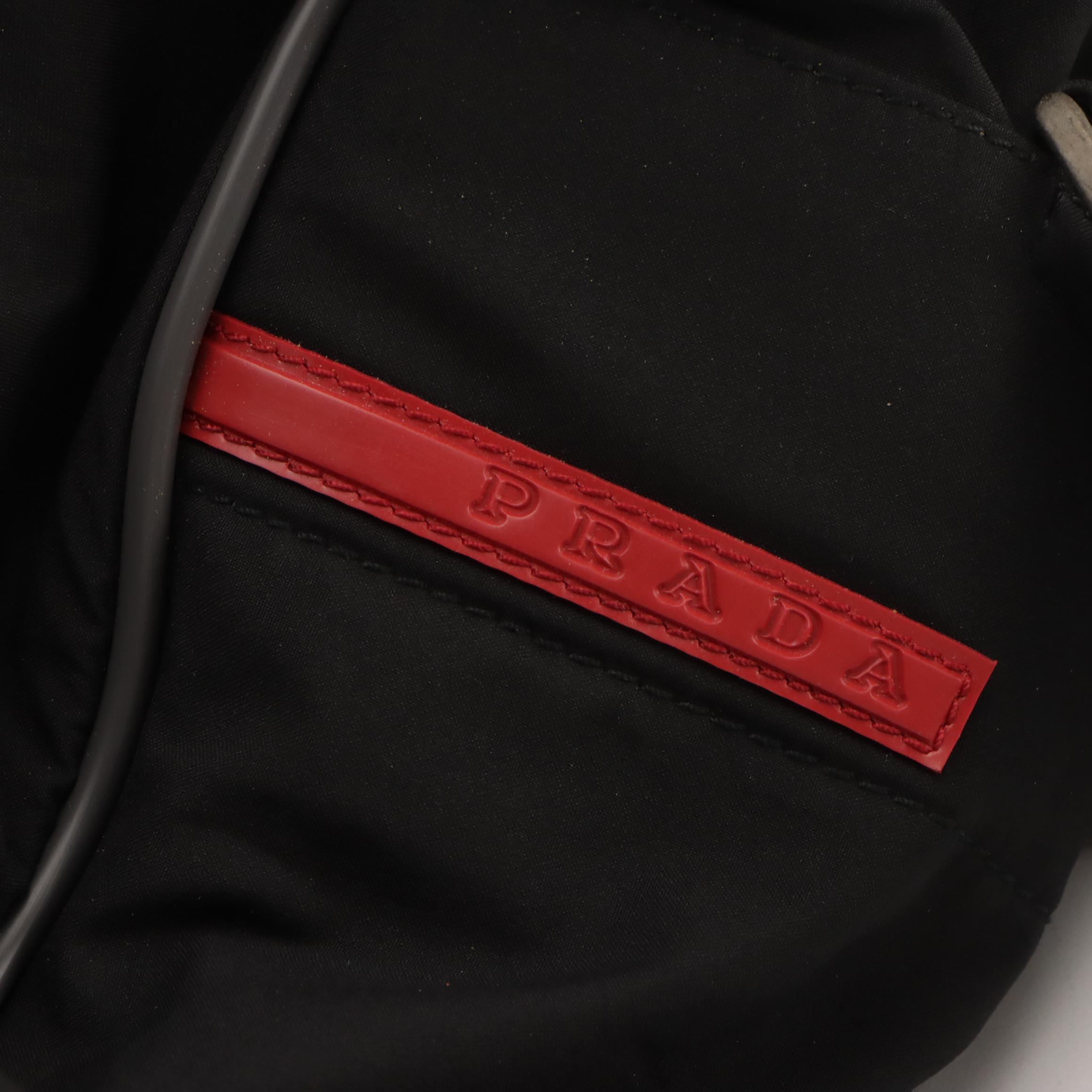 Prada Sport Gym Duffel Bag in Black Tessuto Nylon
