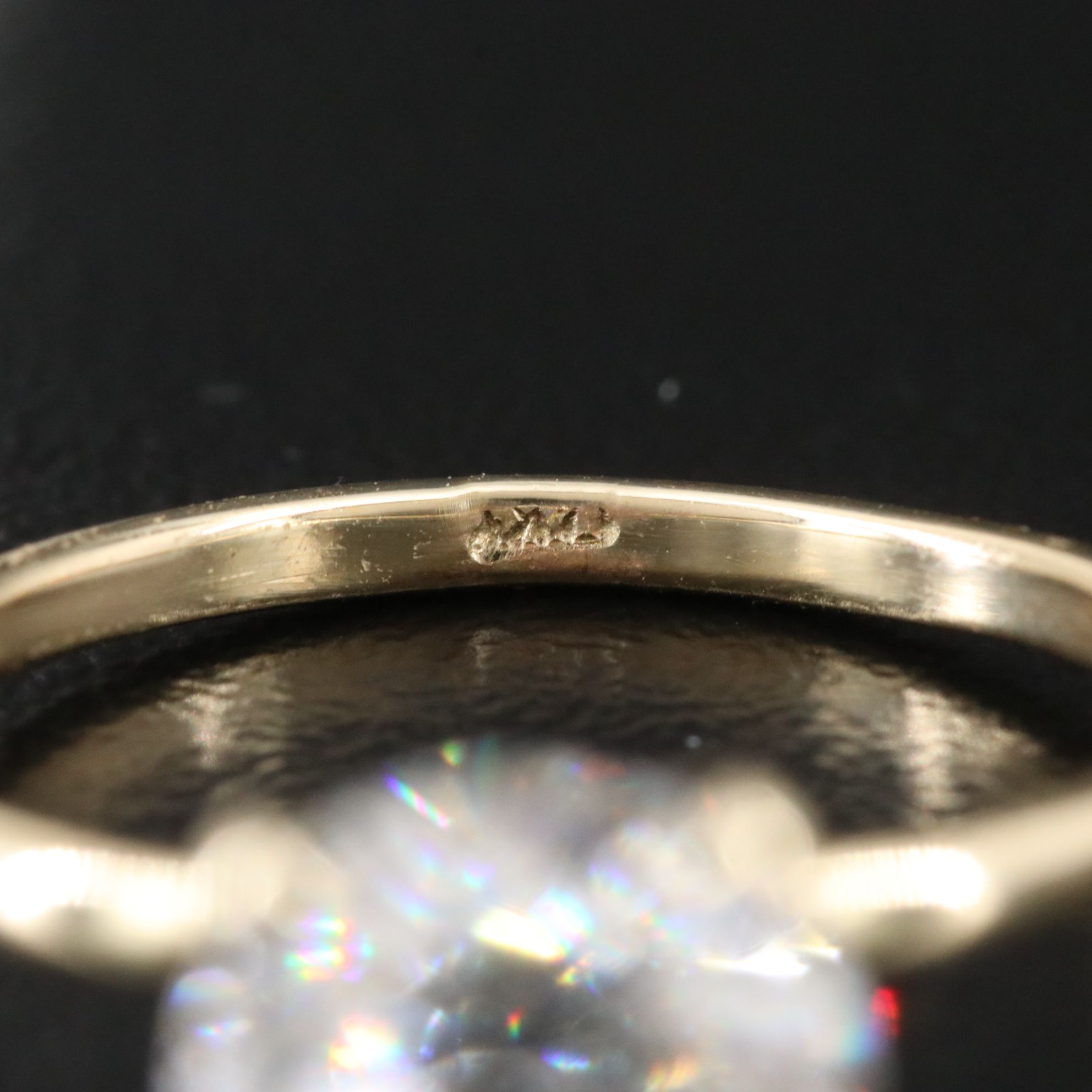 14K 2.02 CT Lab Grown Diamond Solitaire Ring with IGI Report