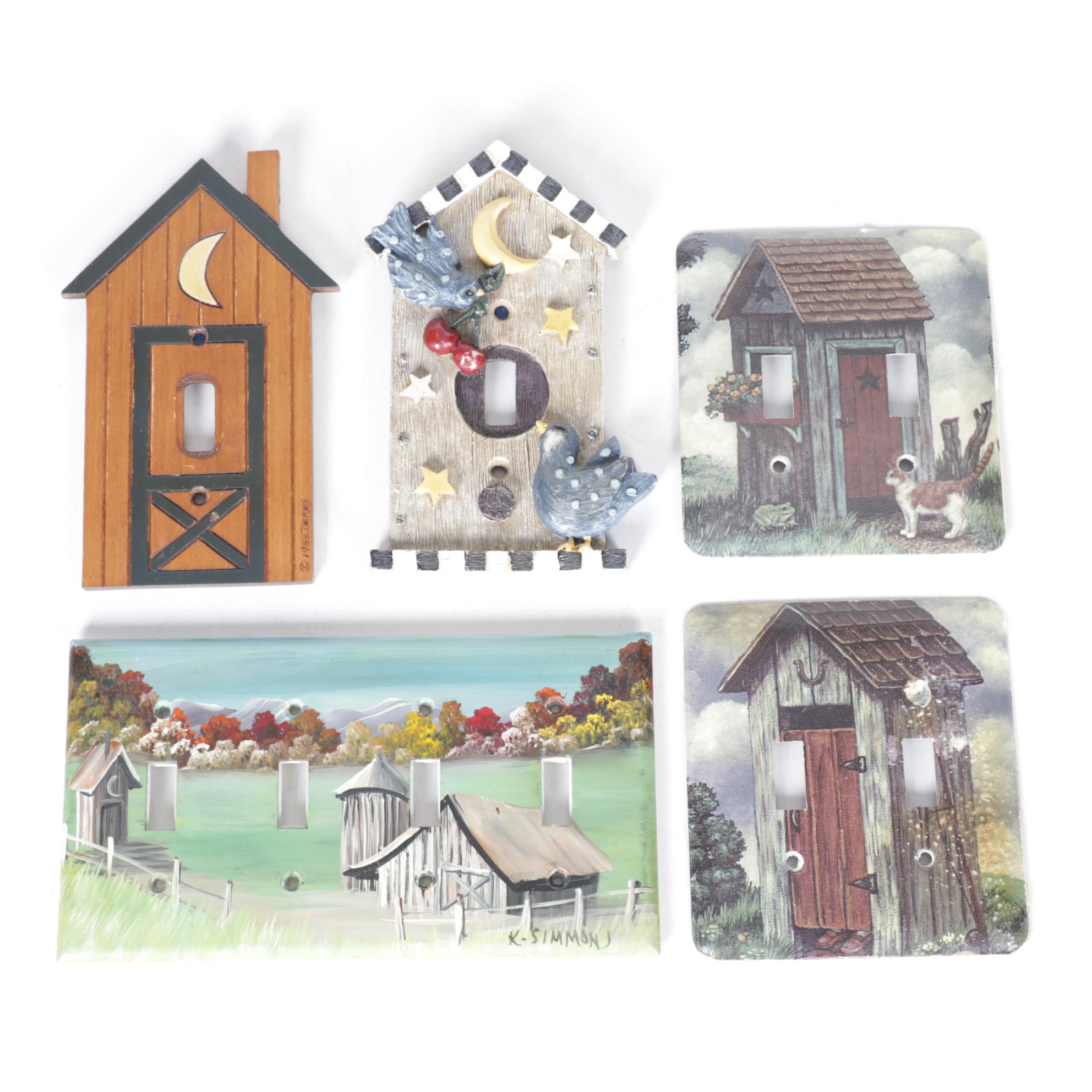 Outhouse & Farm Theme Light Switch Covers