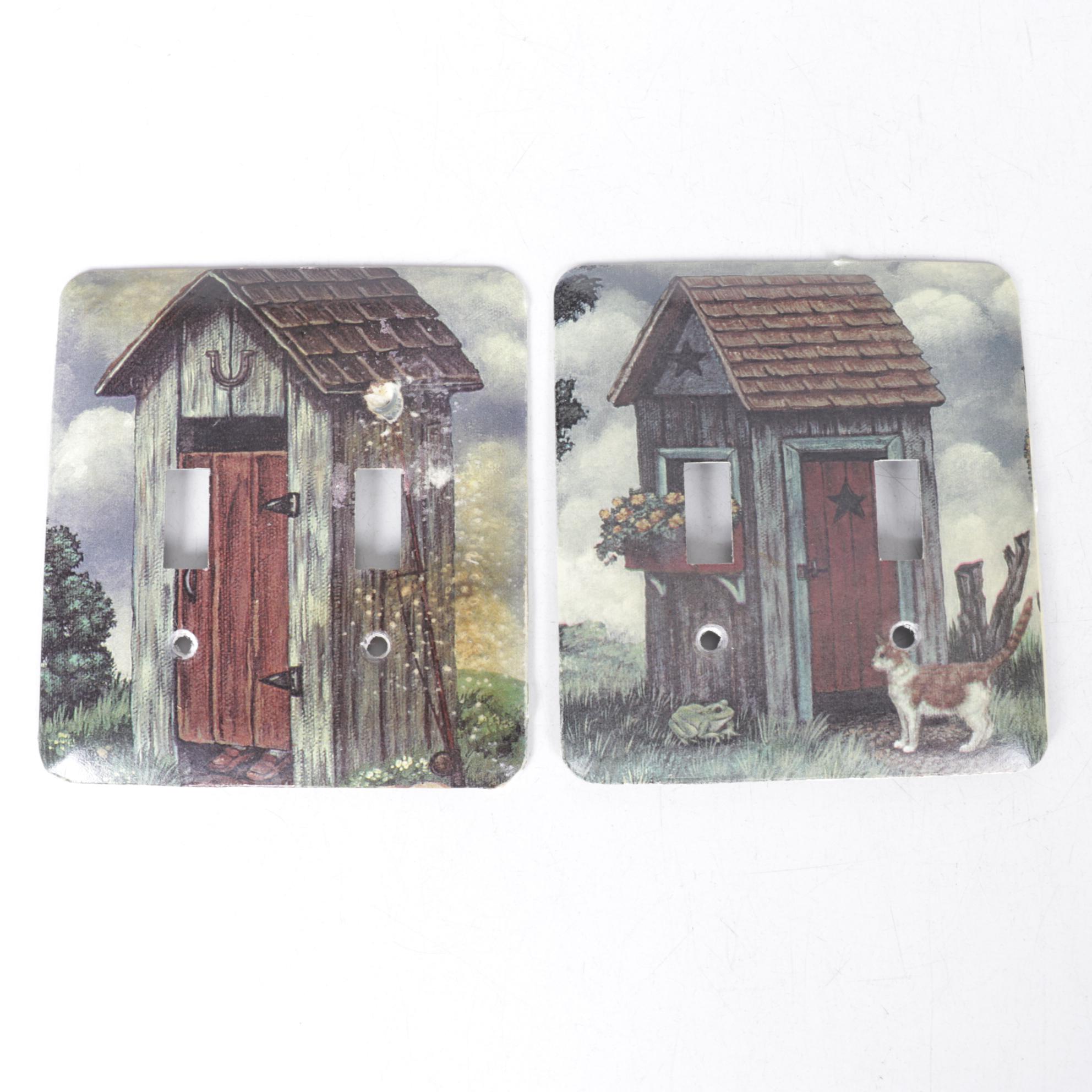 Outhouse & Farm Theme Light Switch Covers
