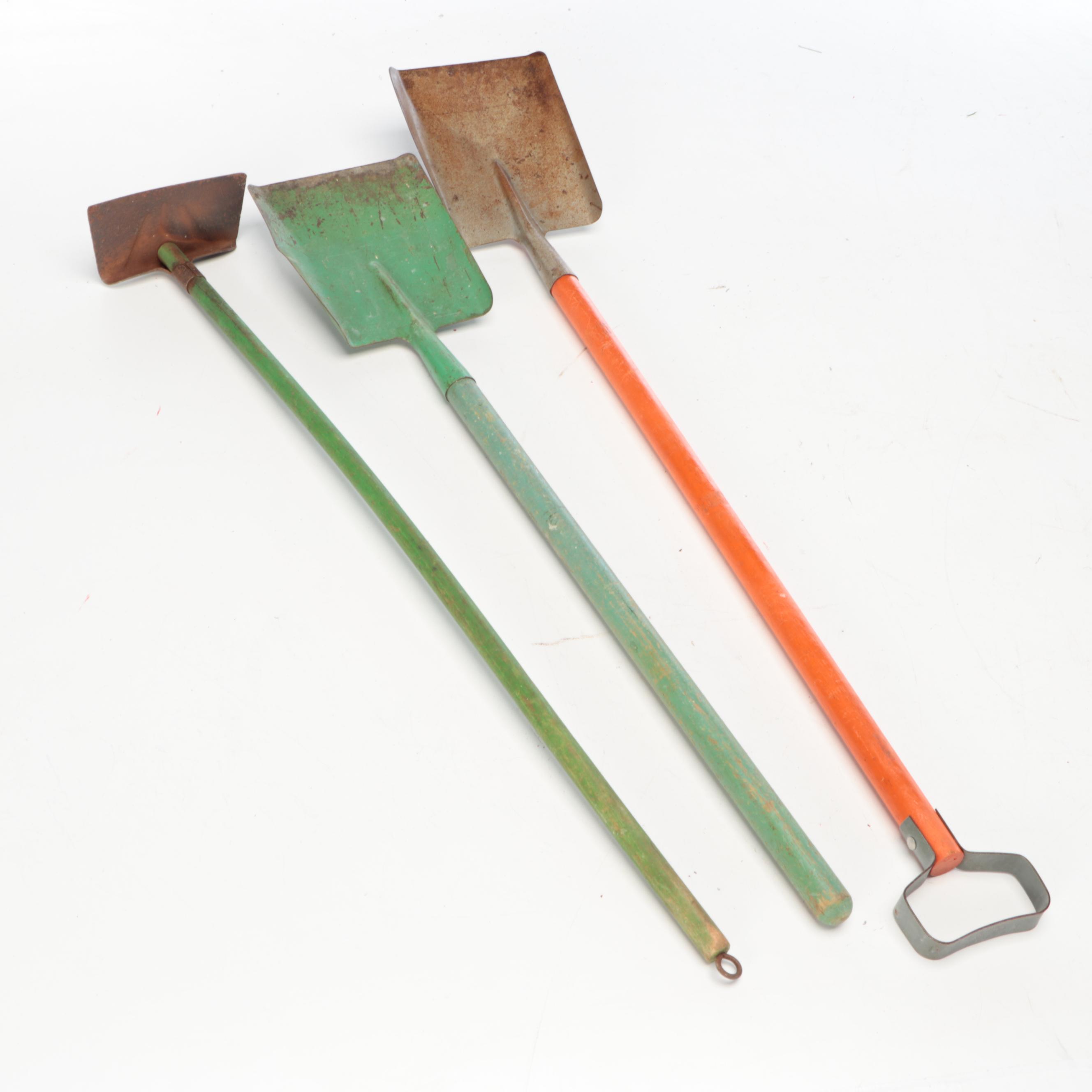 Green Painted Footstool with Enamel Basin and More