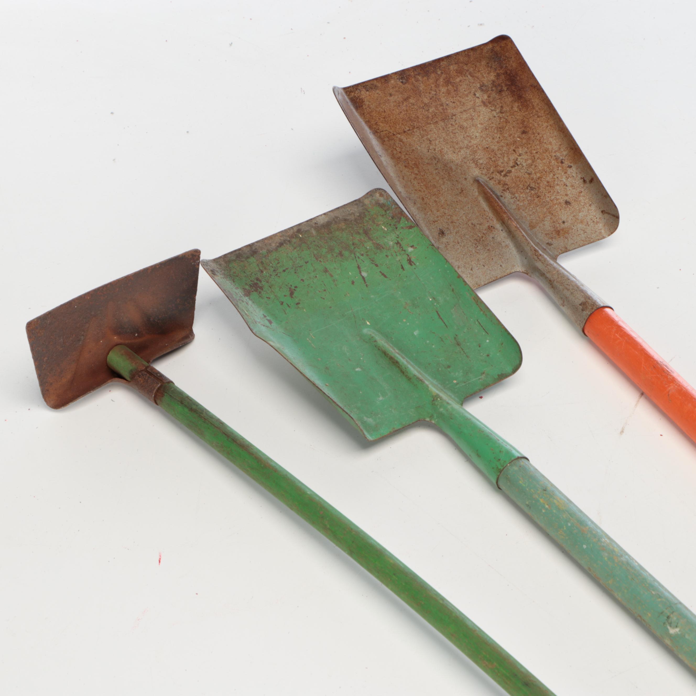 Green Painted Footstool with Enamel Basin and More