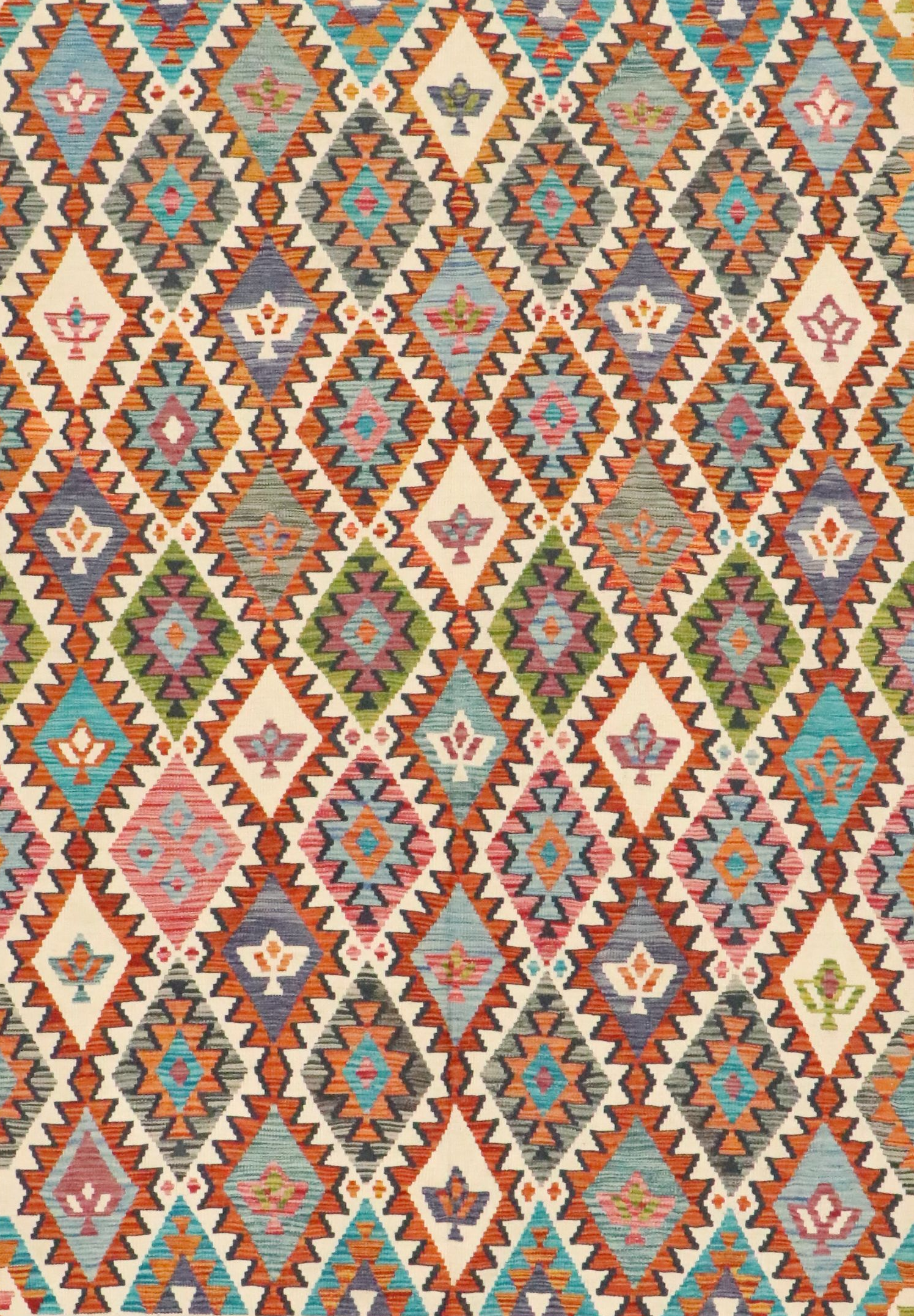 6' x 8'5" Handwoven Pakistani Kilim Area Rug