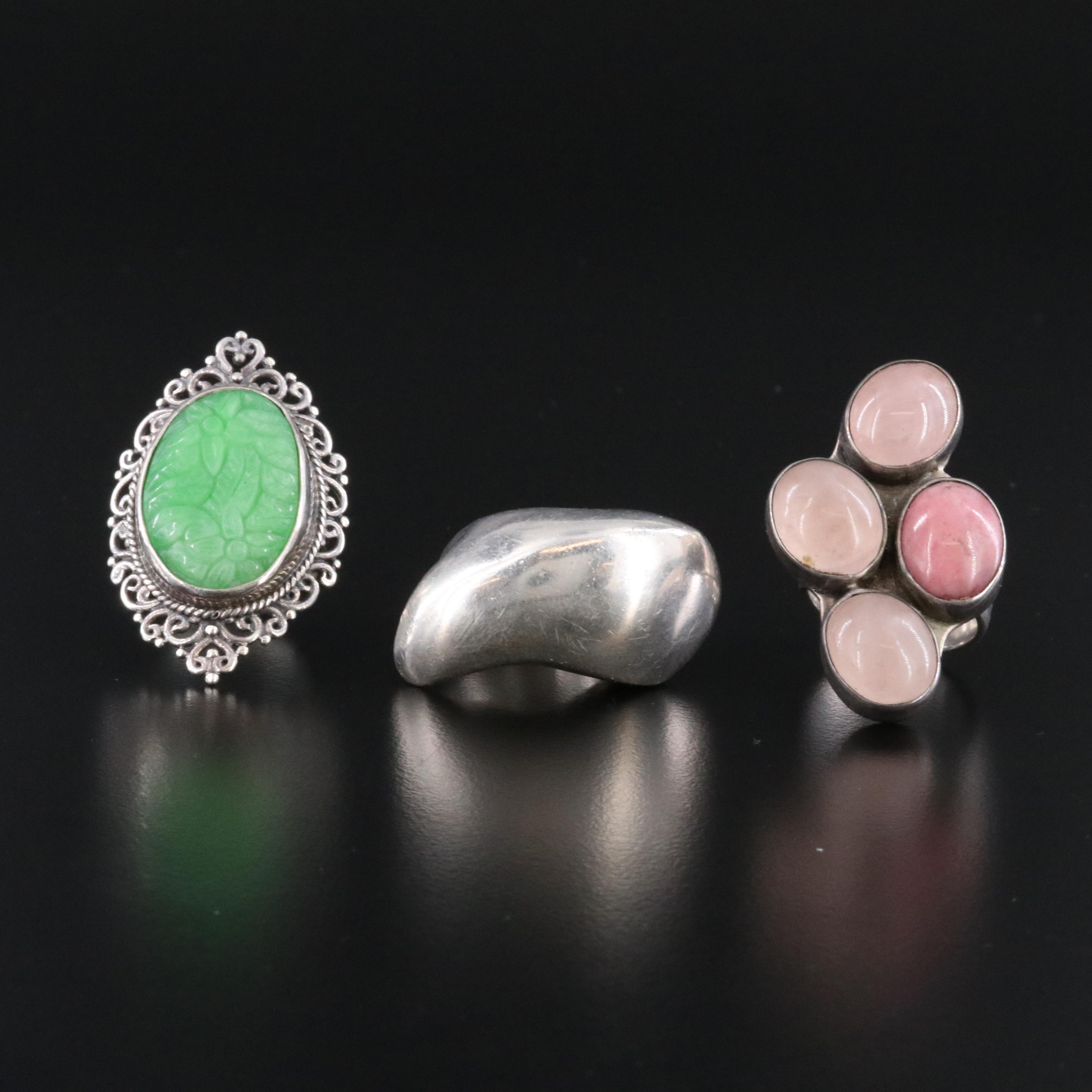 Sterling Gemstone Ring Collection