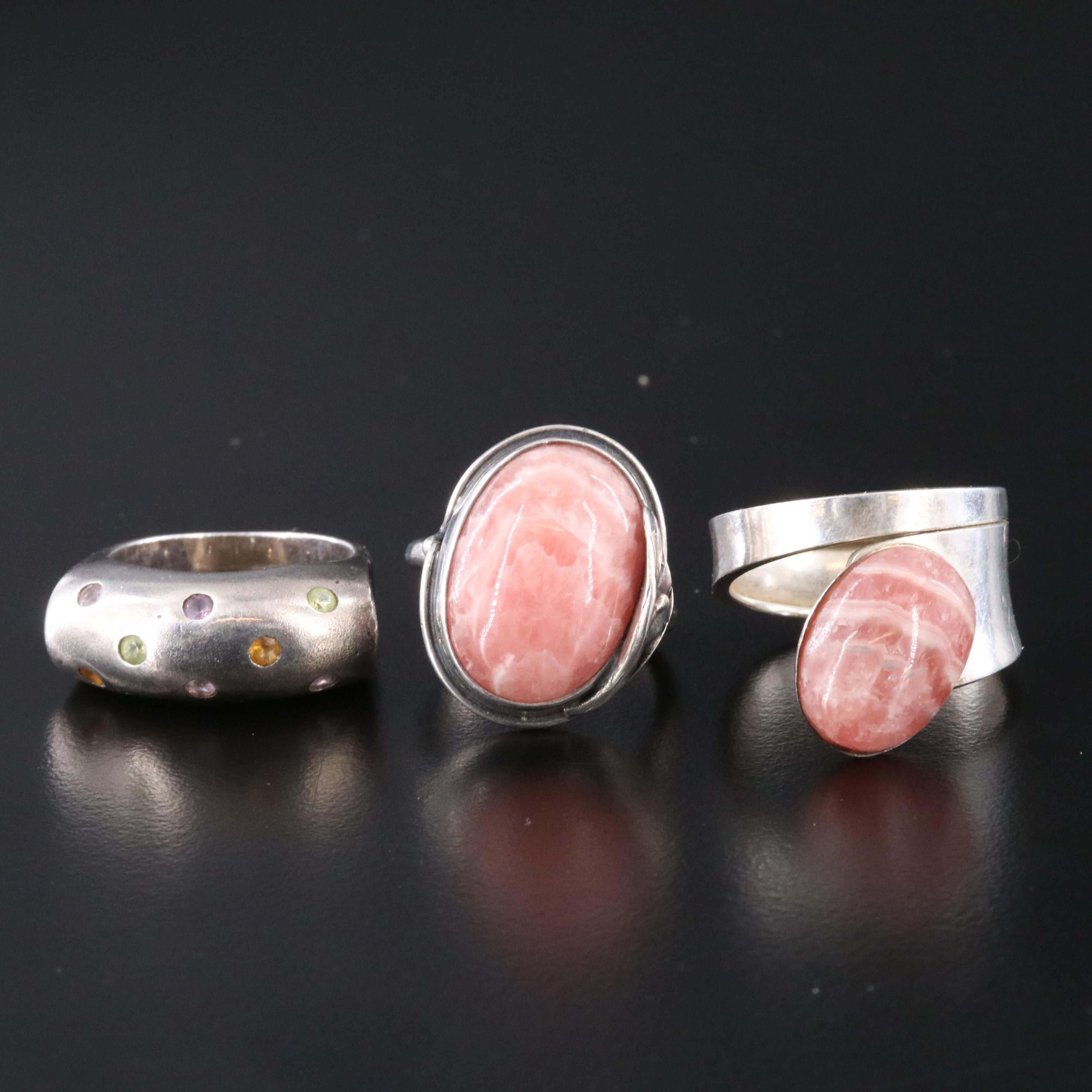 Sterling Gemstone Ring Collection