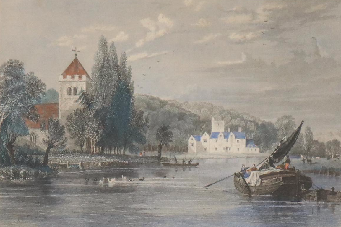 Hand-Colored Aquatint After Samuel Ireland "Stonely Abbey, Warwickſhire"