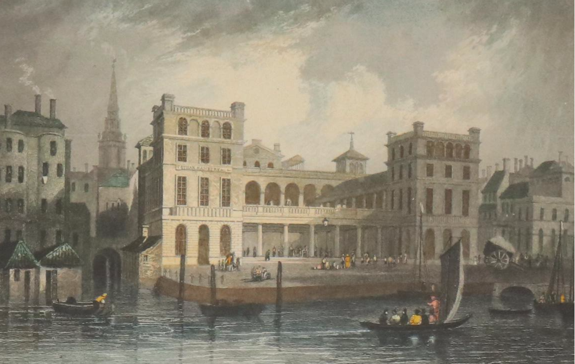 Hand-Colored Aquatint After Samuel Ireland "Stonely Abbey, Warwickſhire"