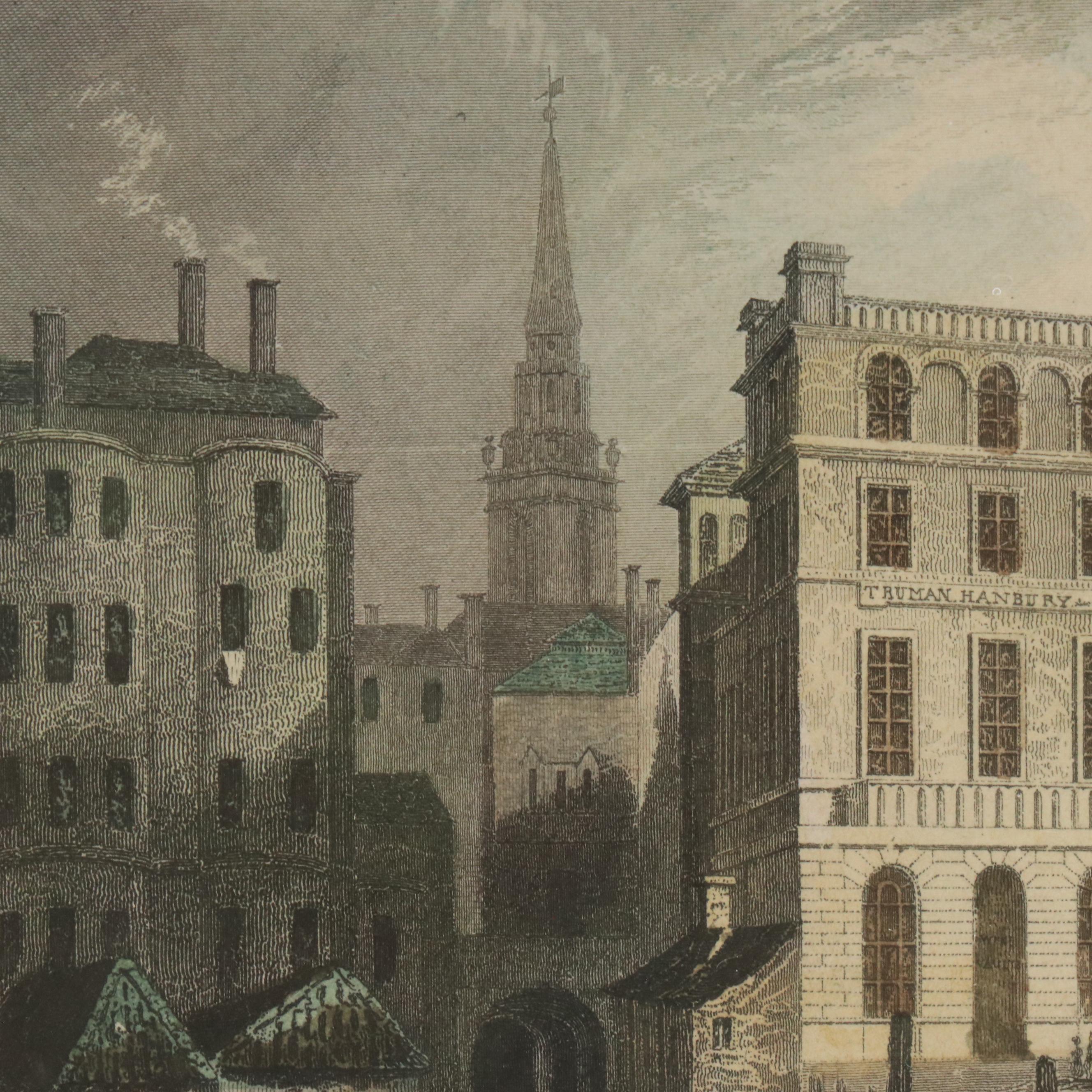 Hand-Colored Aquatint After Samuel Ireland "Stonely Abbey, Warwickſhire"