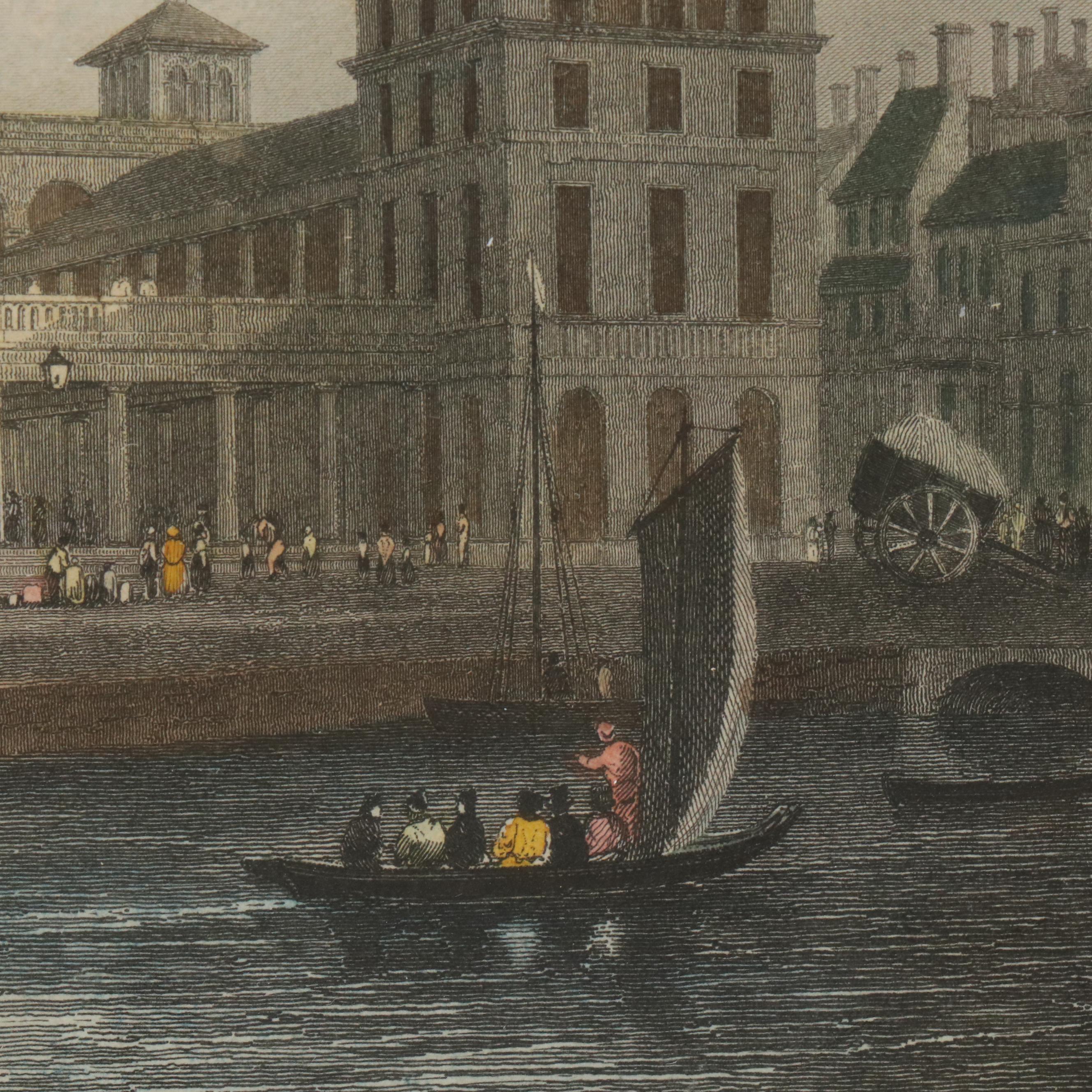 Hand-Colored Aquatint After Samuel Ireland "Stonely Abbey, Warwickſhire"