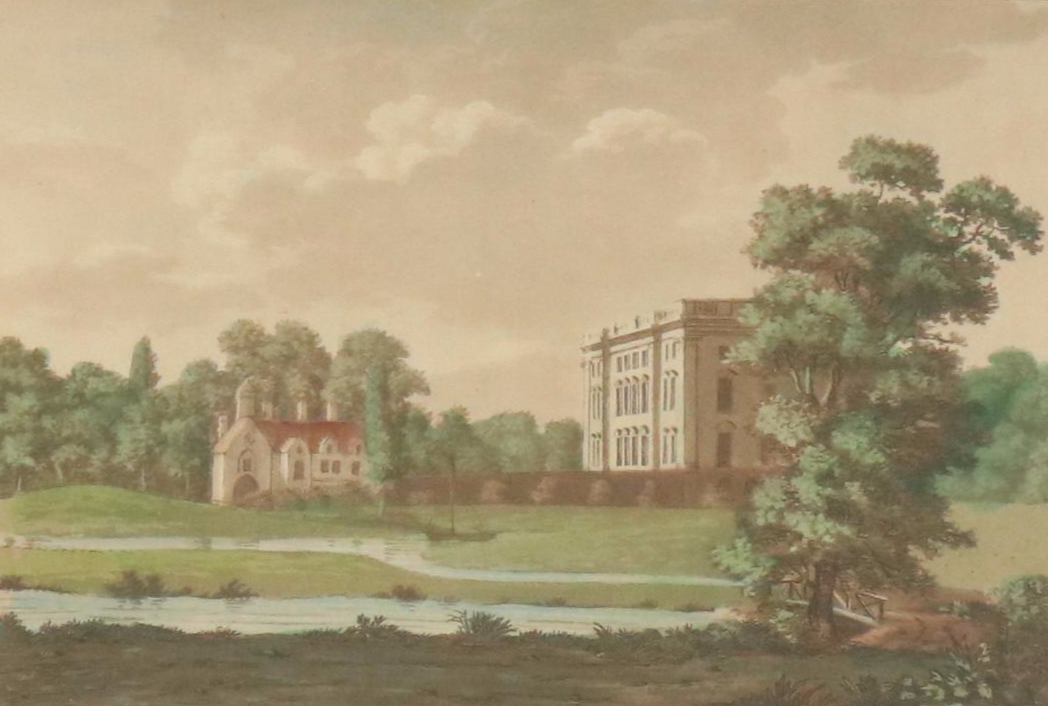 Hand-Colored Aquatint After Samuel Ireland "Stonely Abbey, Warwickſhire"